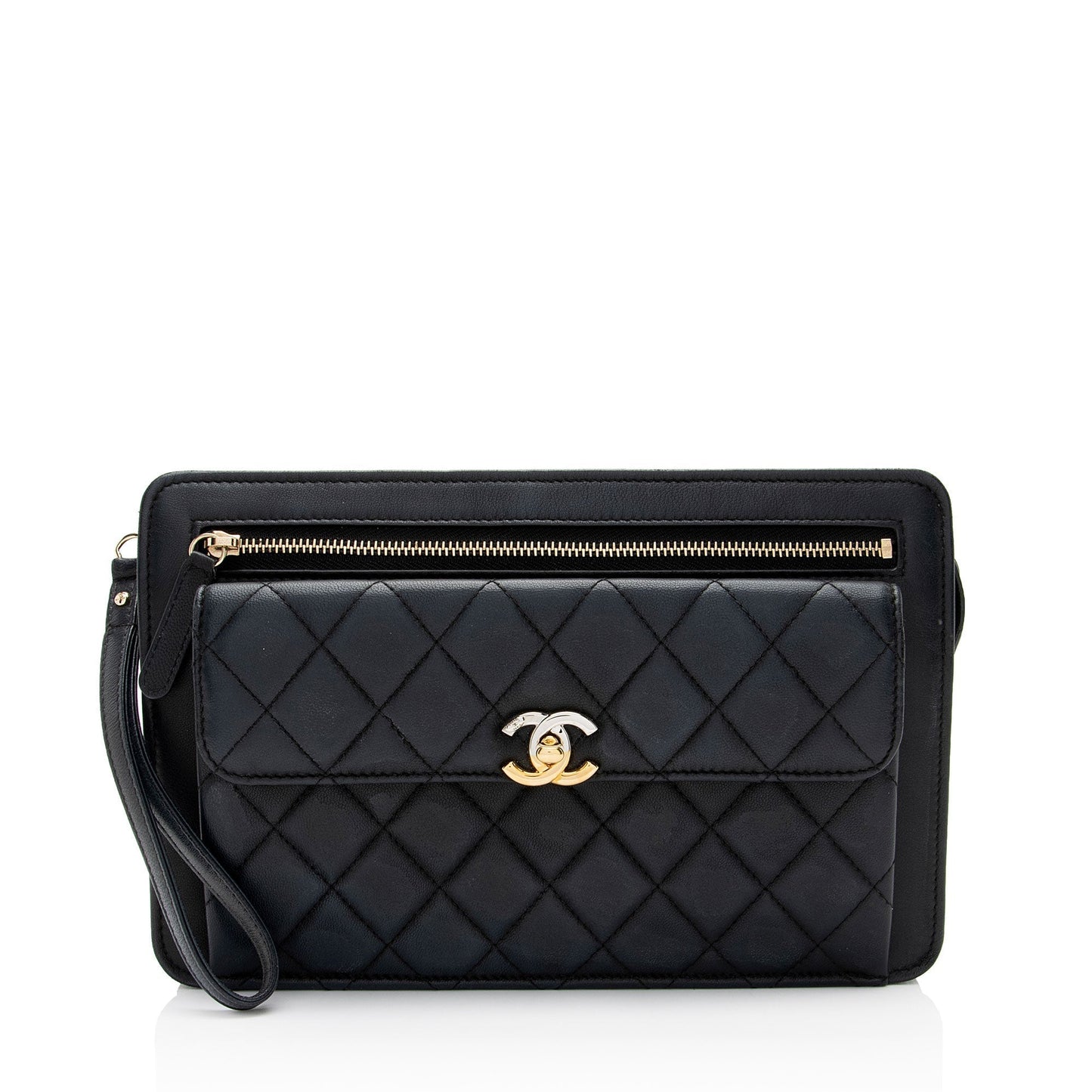 Chanel Caviar Classic Trendy Leather Handbag