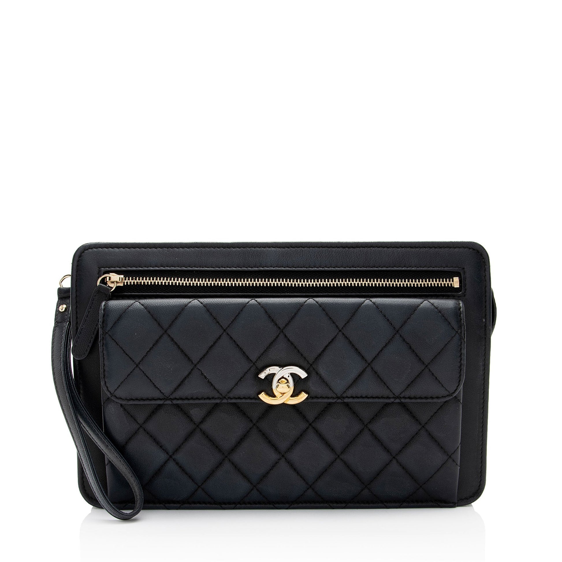 Chanel Caviar Classic Trendy Leather Handbag