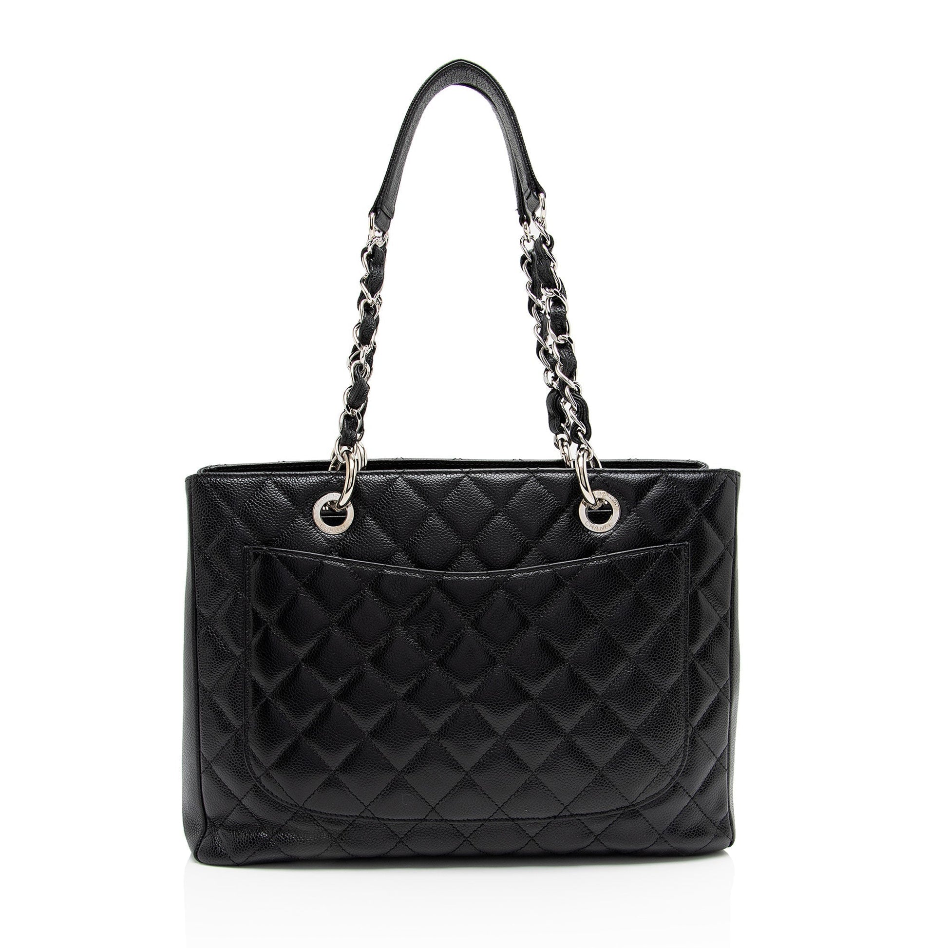 Chanel Caviar Grand Shopping SHF-6g7uPR Leather Tote Bag
