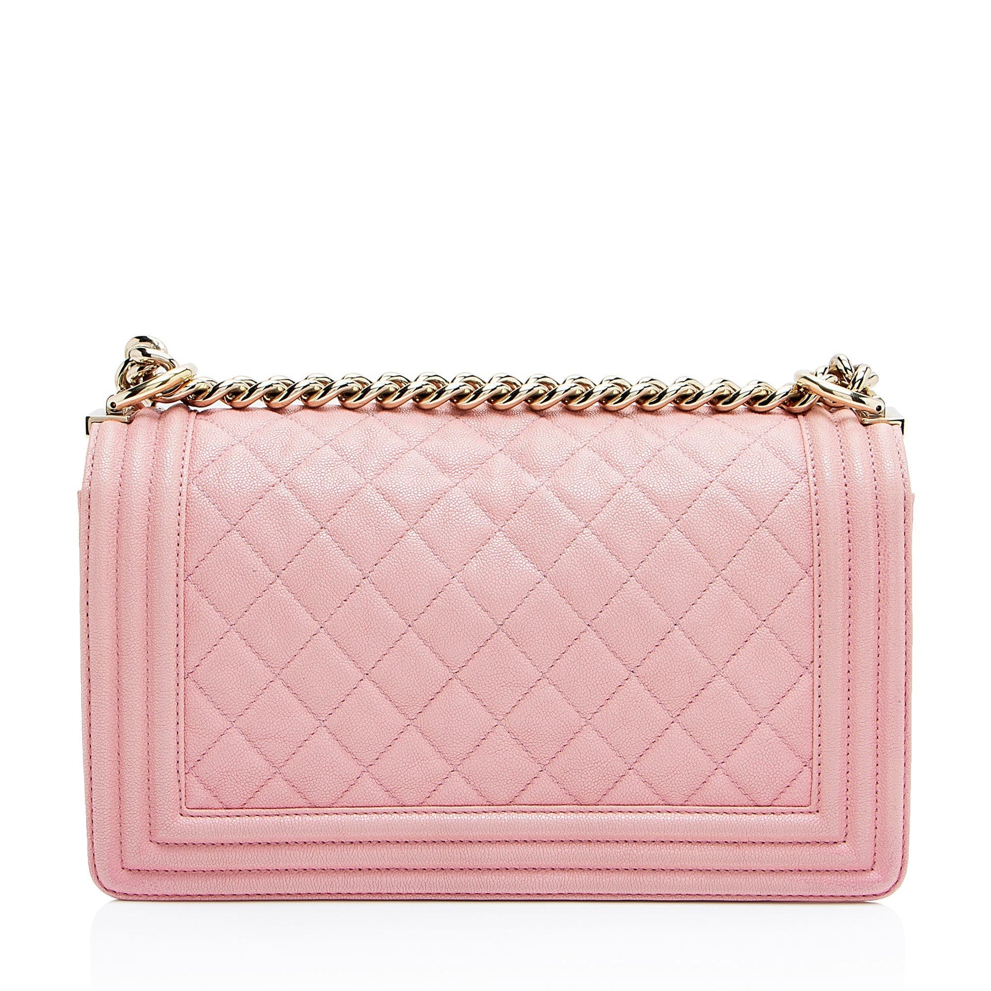 Chanel Caviar Old Boy Leather Handbag Bag 2