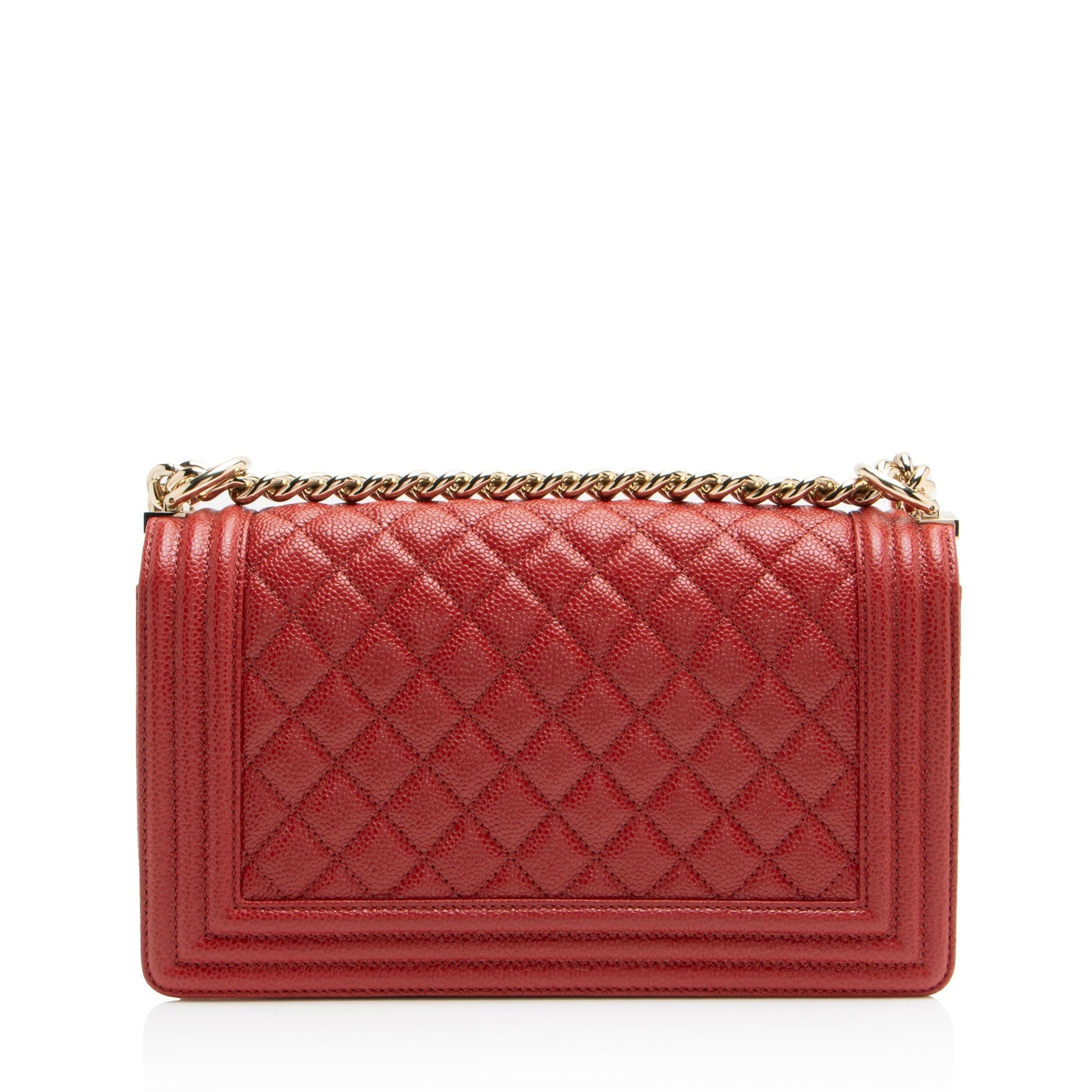 Chanel Caviar Old Boy Leather Handbag Bag 3