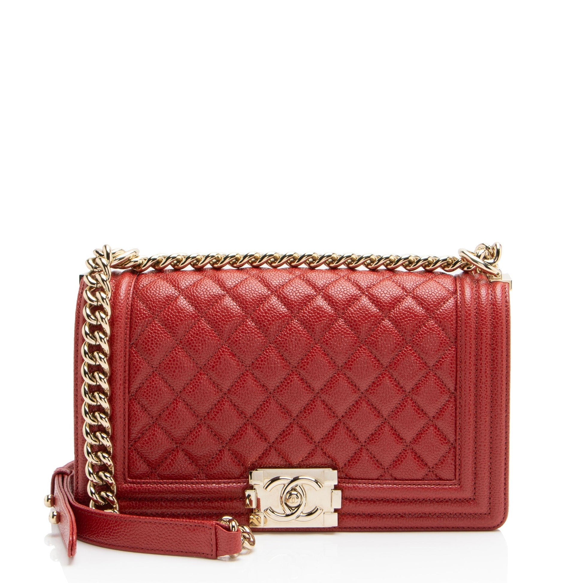 Chanel Caviar Old Boy Leather Handbag Bag 3