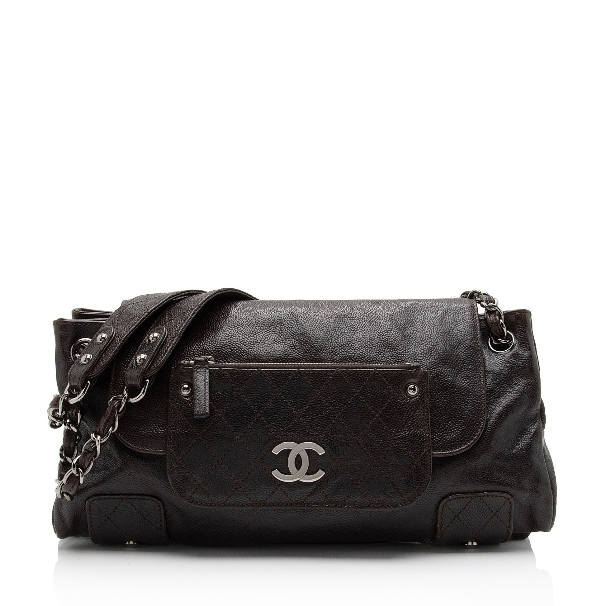 Chanel Caviar Pocket City Accordion Flap SHF-7yhvso Leather Shoulder Bag