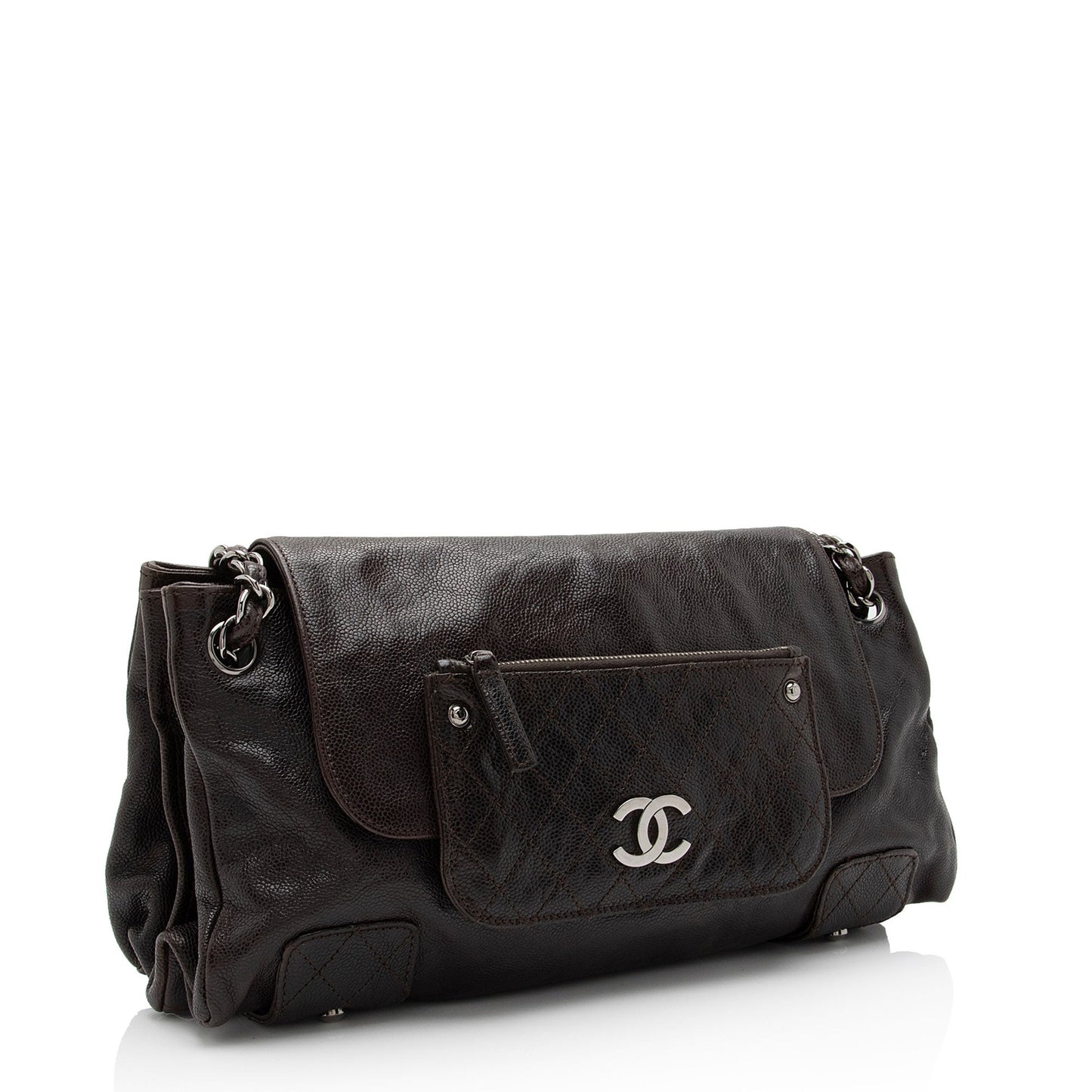 Chanel Caviar Pocket City Accordion Flap SHF-7yhvso Leather Shoulder Bag