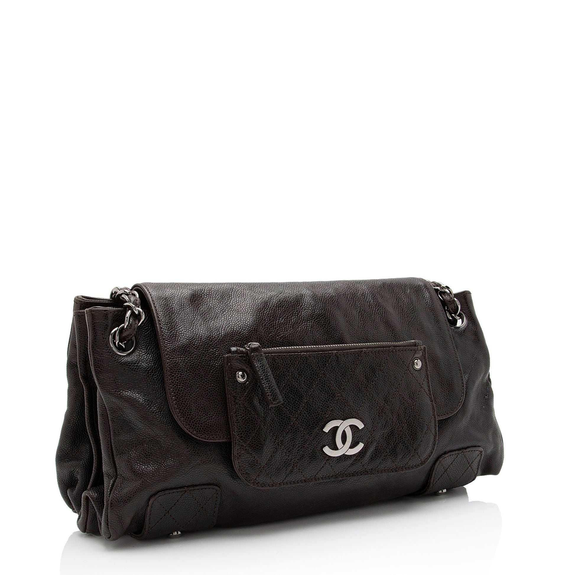 Chanel Caviar Pocket City Accordion Flap SHF-7yhvso Leather Shoulder Bag