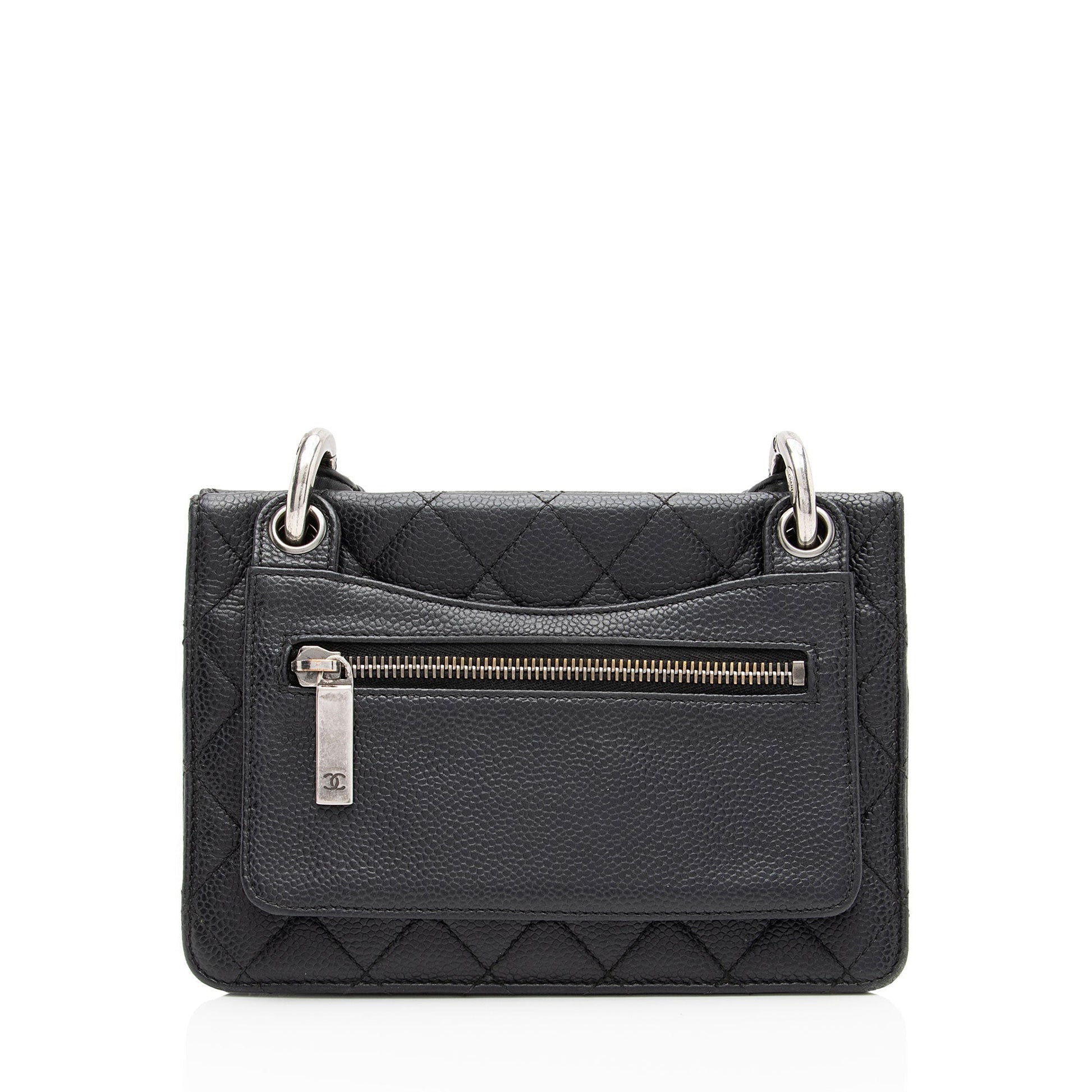 Chanel Caviar Retro Class Flap SHF-W9Q8I9 Small Leather Shoulder Bag