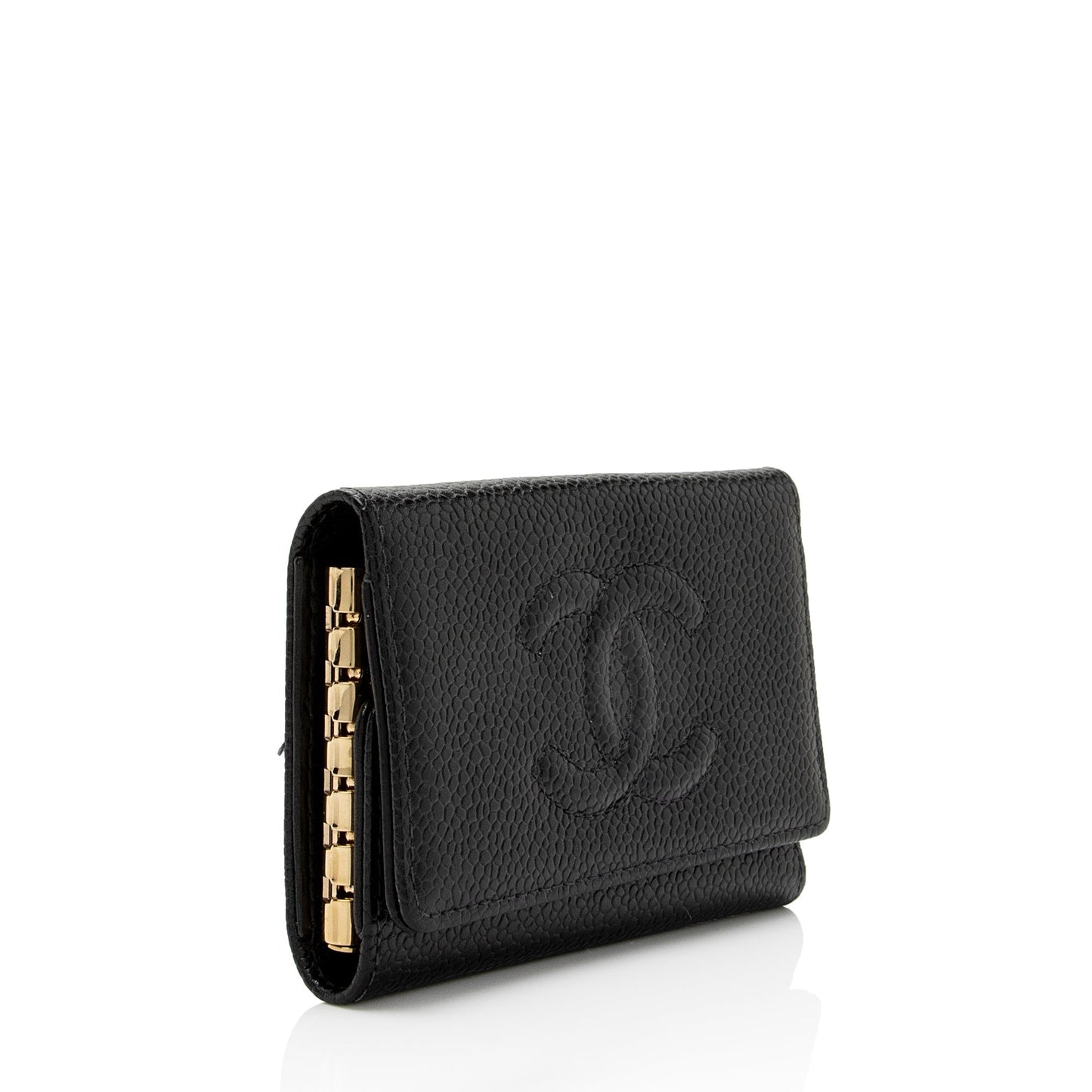 Chanel Caviar Timeless CC 6 Holder SHF-Fyokbl Leather Handbag