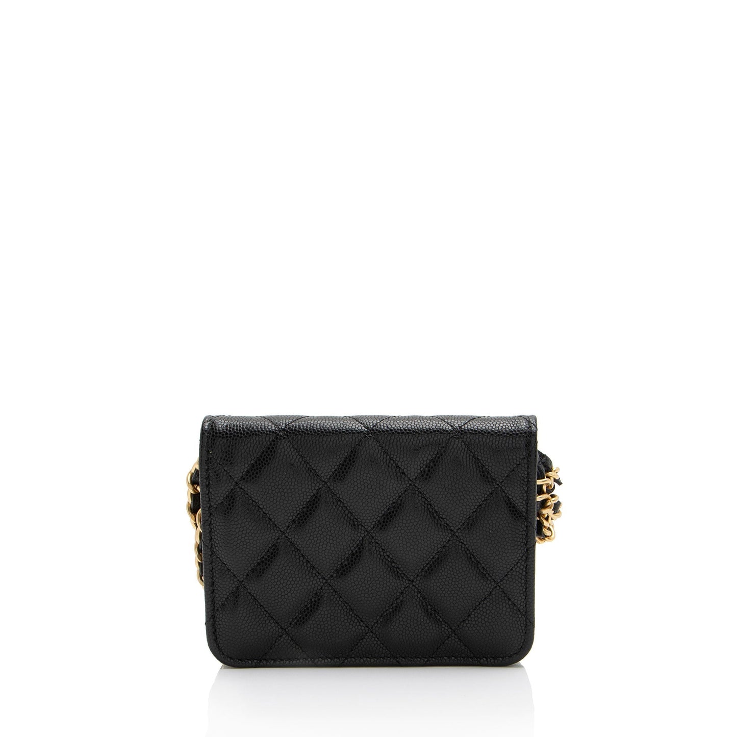 Chanel Caviar Twist You Buttons Belt Leather