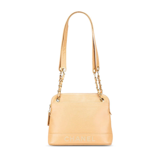 Chanel Caviar Logo Shoulder Bag