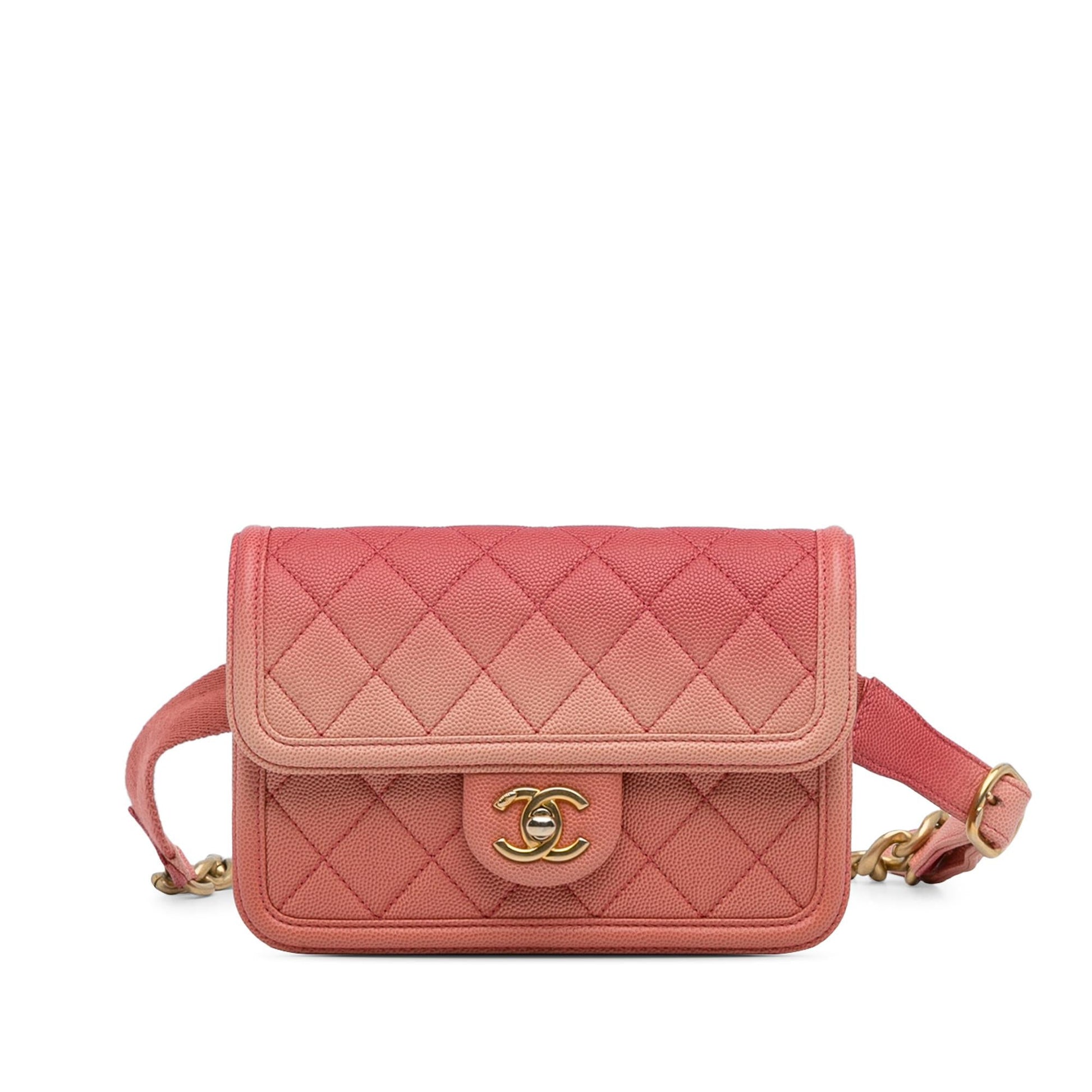 Chanel Caviar Sunset On Sea Flap Belt
