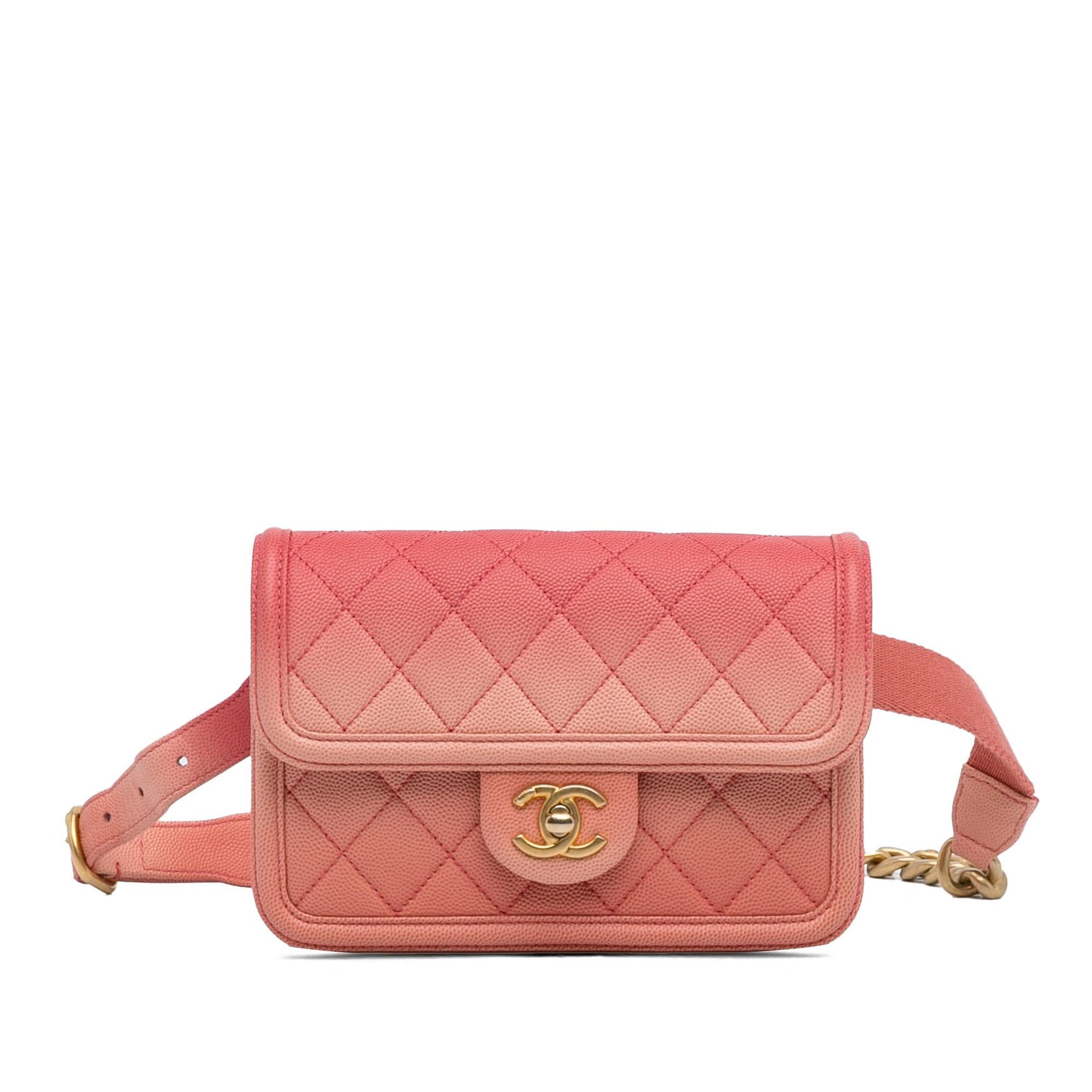 Chanel Caviar Sunset On Sea Flap Belt Bag 4