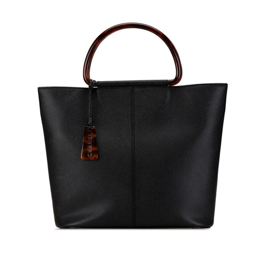 Chanel Caviar Tortoise Top Handle Tote Bag Tote 1