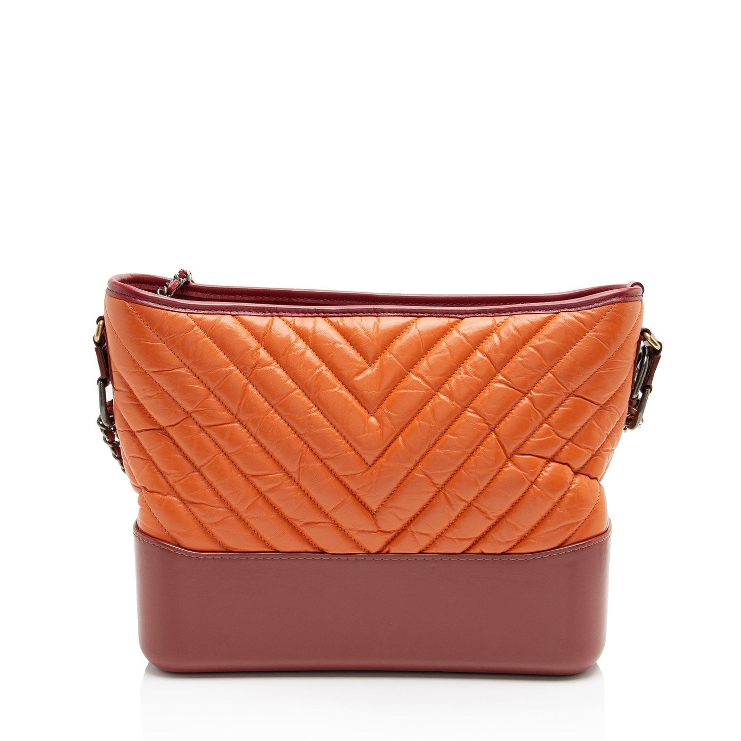 Chanel Chevron Aged Calfskin Gabrielle Hobo Shoulder Bag