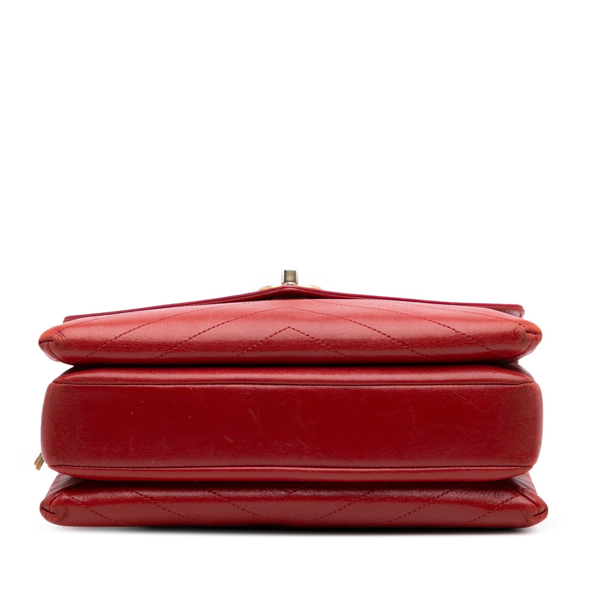 Chanel Chevron Lambskin Coco Envelope Flap Handbag Flap 1