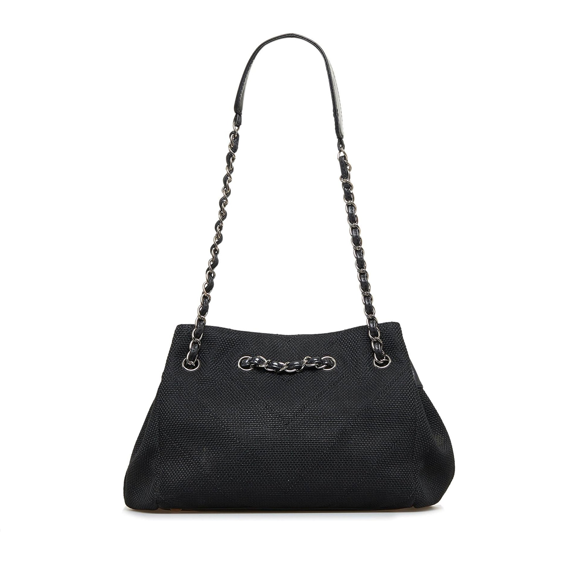 Chanel Chevron Shoulder Bag (SHG-D W3z) Denim Mini Jewelry