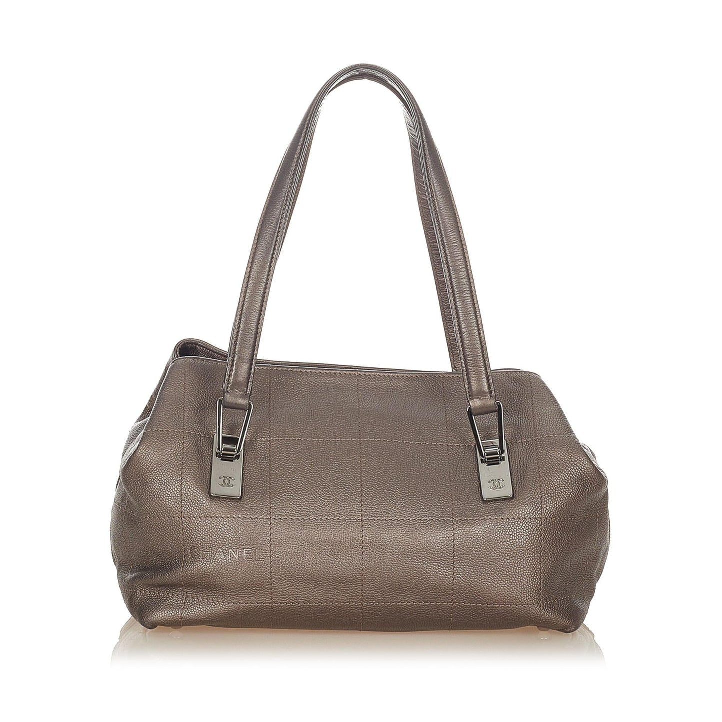 Chanel Choco Bar Caviar SHG Leather Shoulder Bag 6