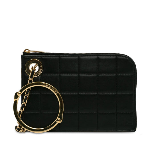 Chanel Choco Bar Lambskin SHG-h7Hkni Clutch Bag