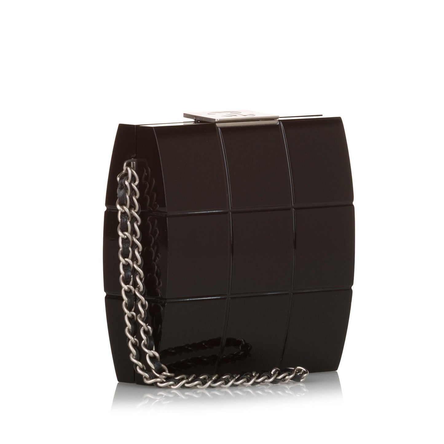 Chanel Choco Bar Lucite Perspex Clutch Bag