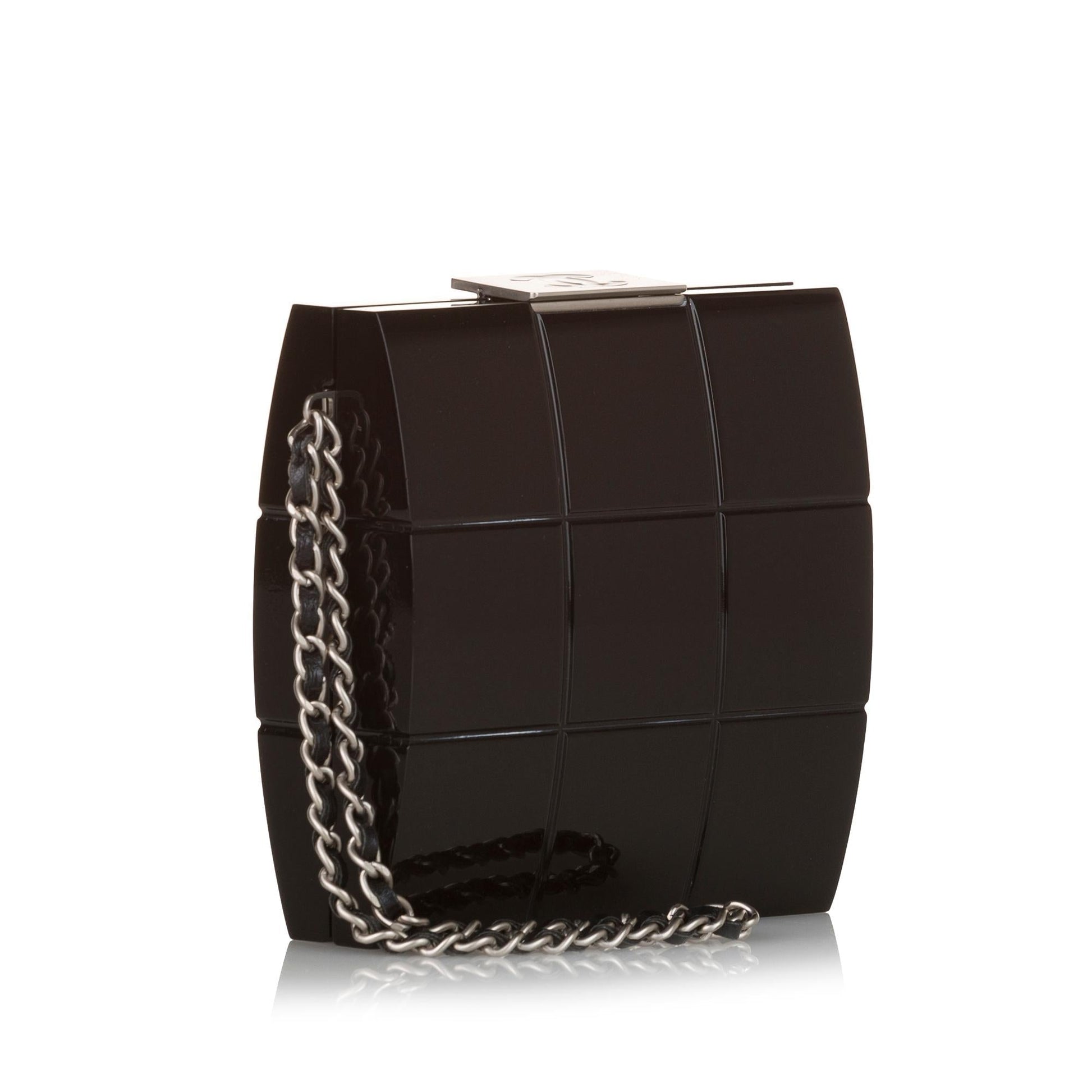 Chanel Choco Bar Lucite Perspex Clutch Bag