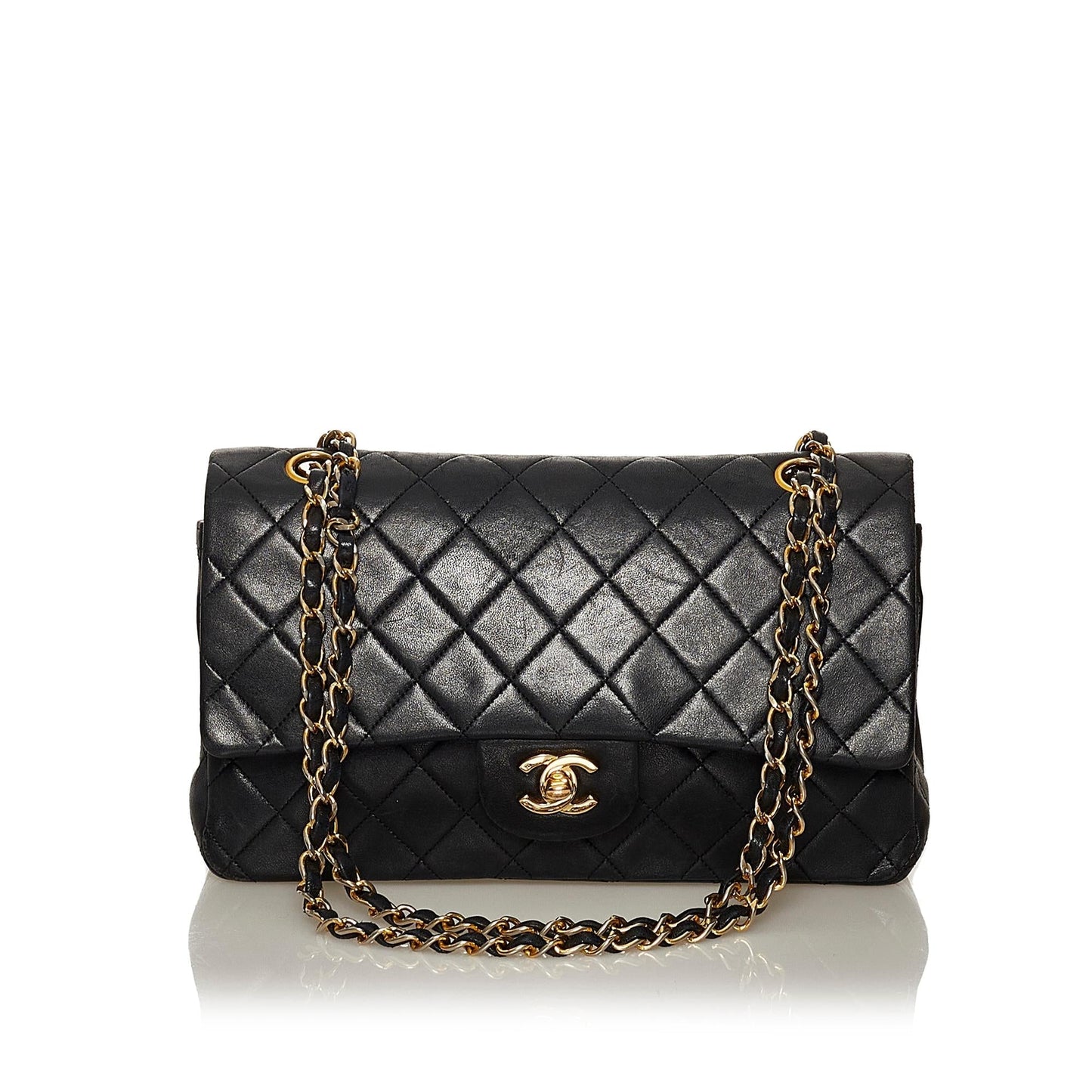 Chanel Classic Lambskin Double Flap SHG Leather Shoulder Bag 5