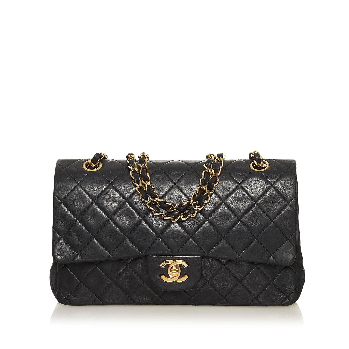 Chanel Classic Lambskin Double Flap SHG Shoulder Bag 5