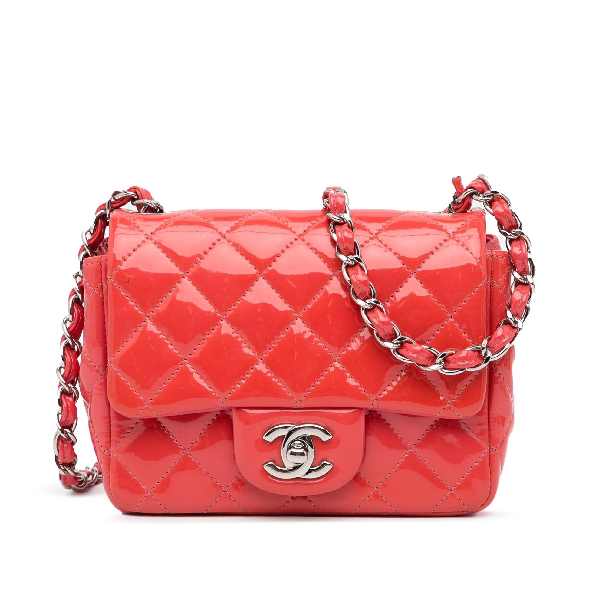 Chanel Classic Patent Single Flap Handbag