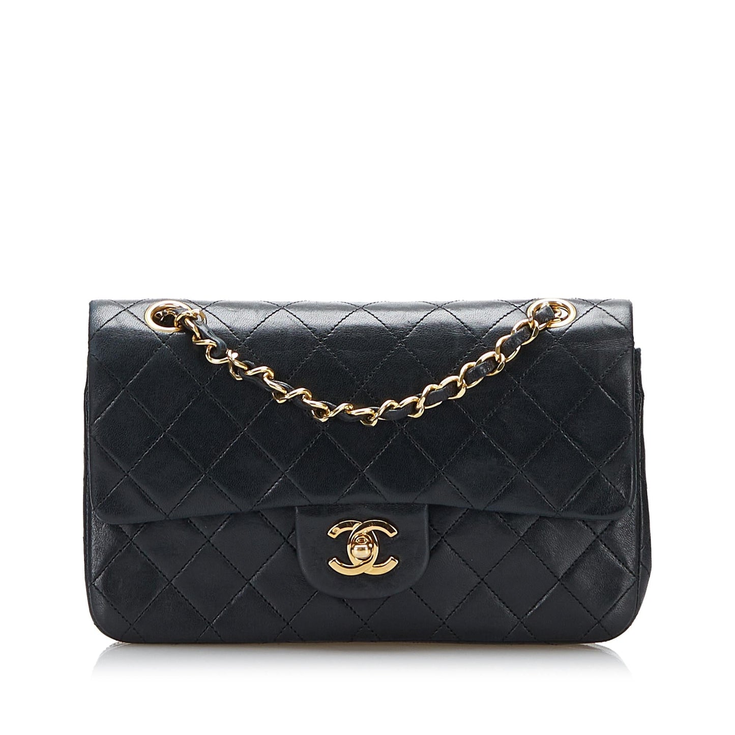 Chanel Classic Lambskin Double Flap SHG-oElNPm Small Handbag