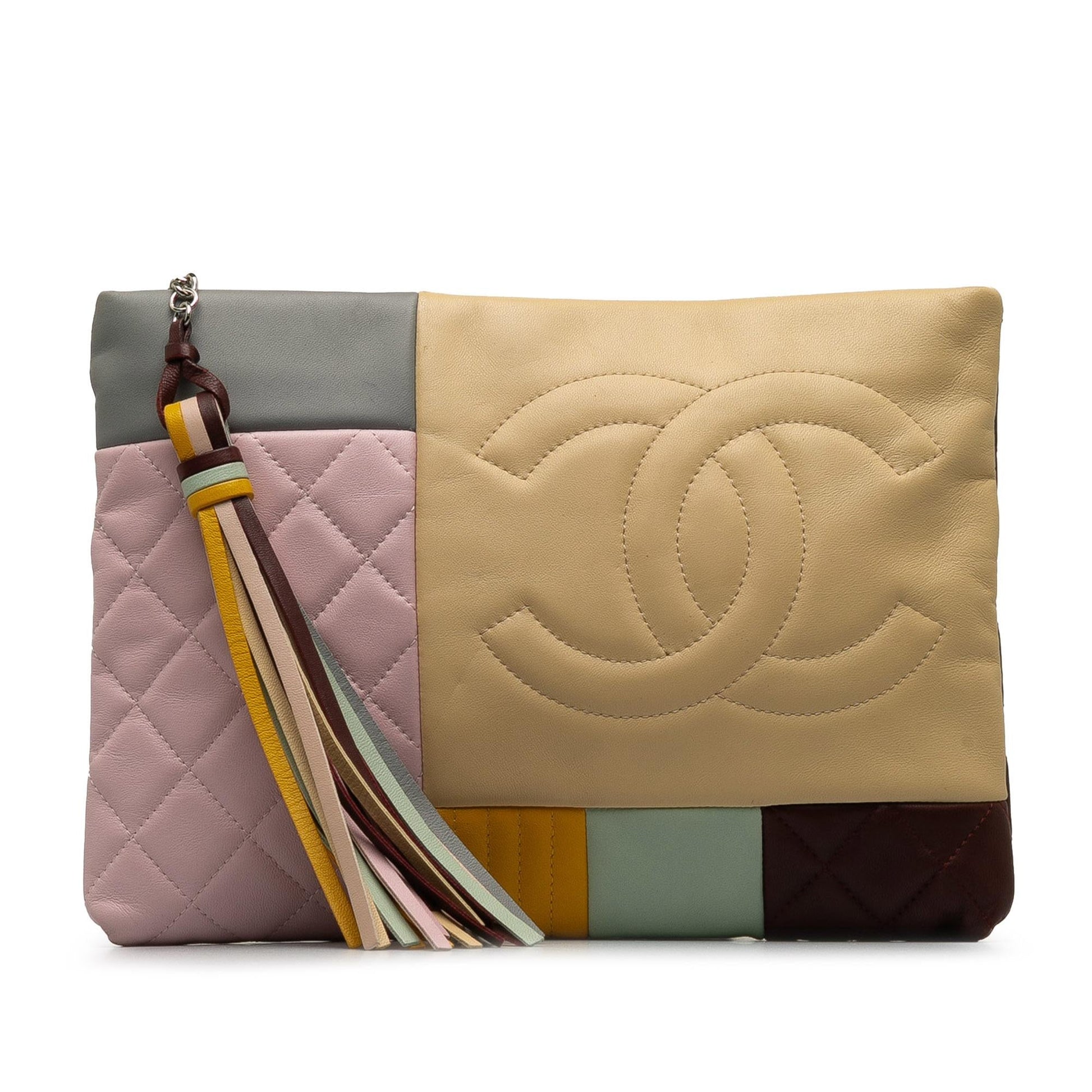 Chanel Colorblock Patchwork O SHG-kDtgpS Clutch Bag