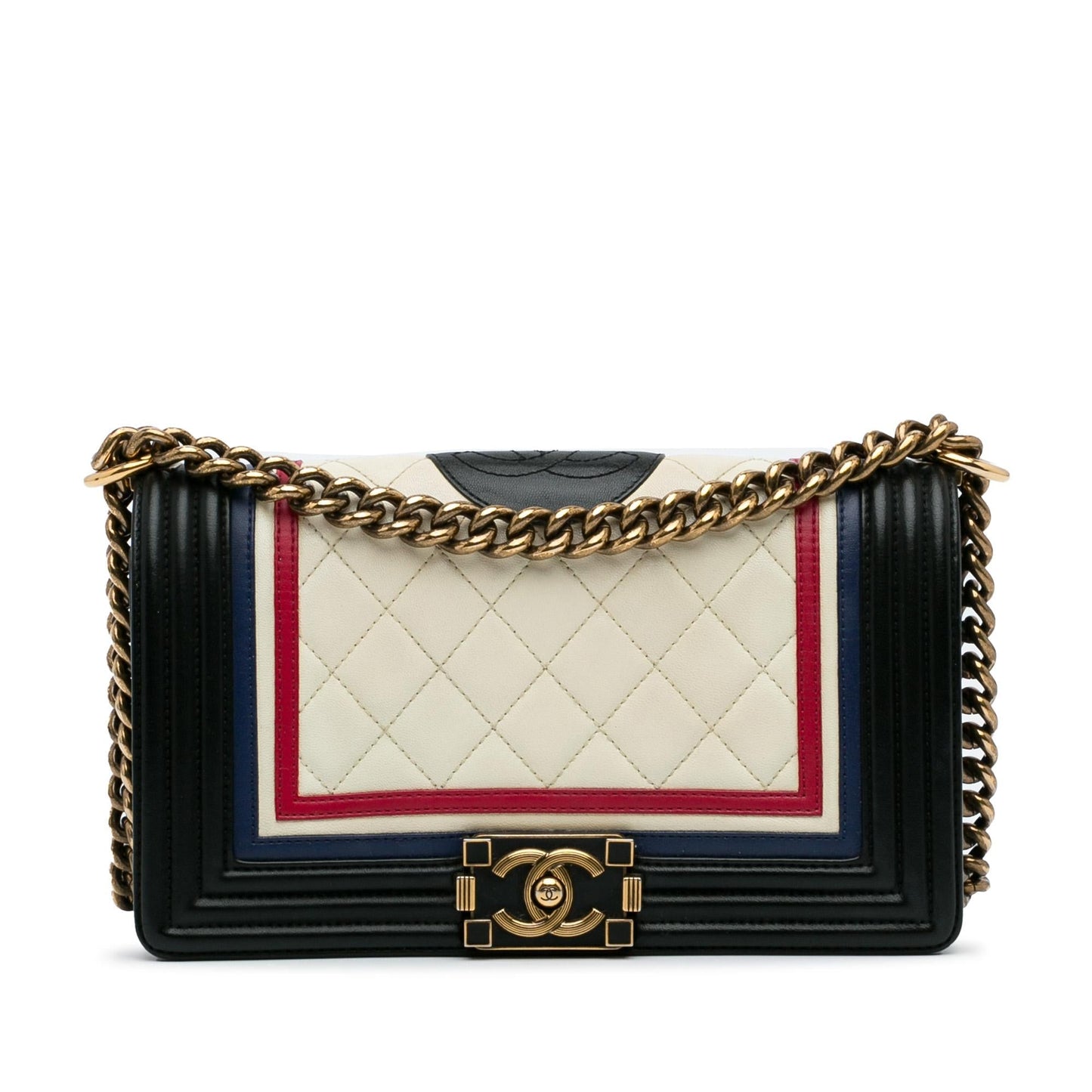Chanel Crest-Embellished Boy Handbag Boy Bag
