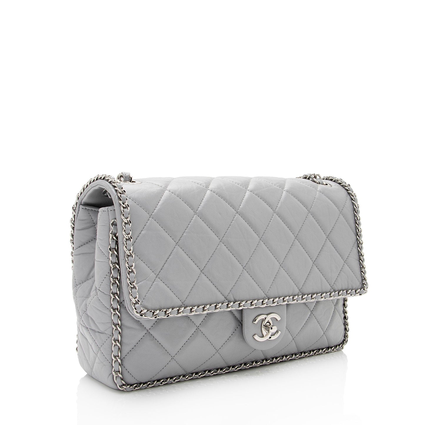 Chanel Crumpled Calfskin Running Around Flap SHF-W3UmSX Shoulder Bag