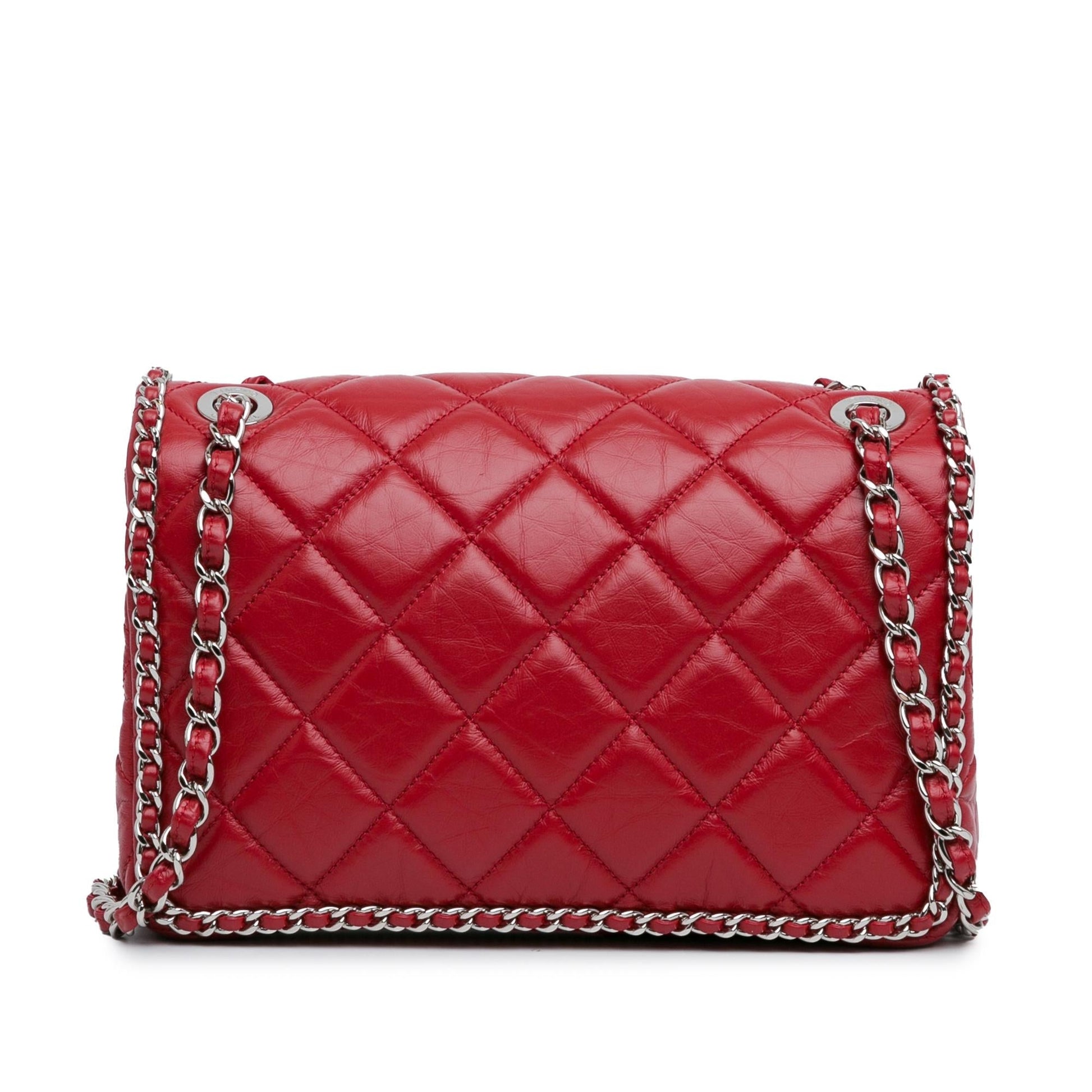 Chanel Crumpled All Over Flap Handbag