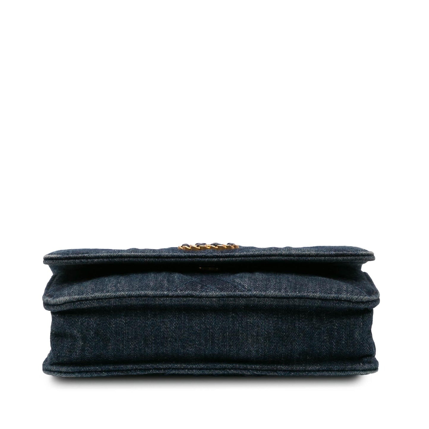 Chanel Denim 19 Flap On Wallet Case