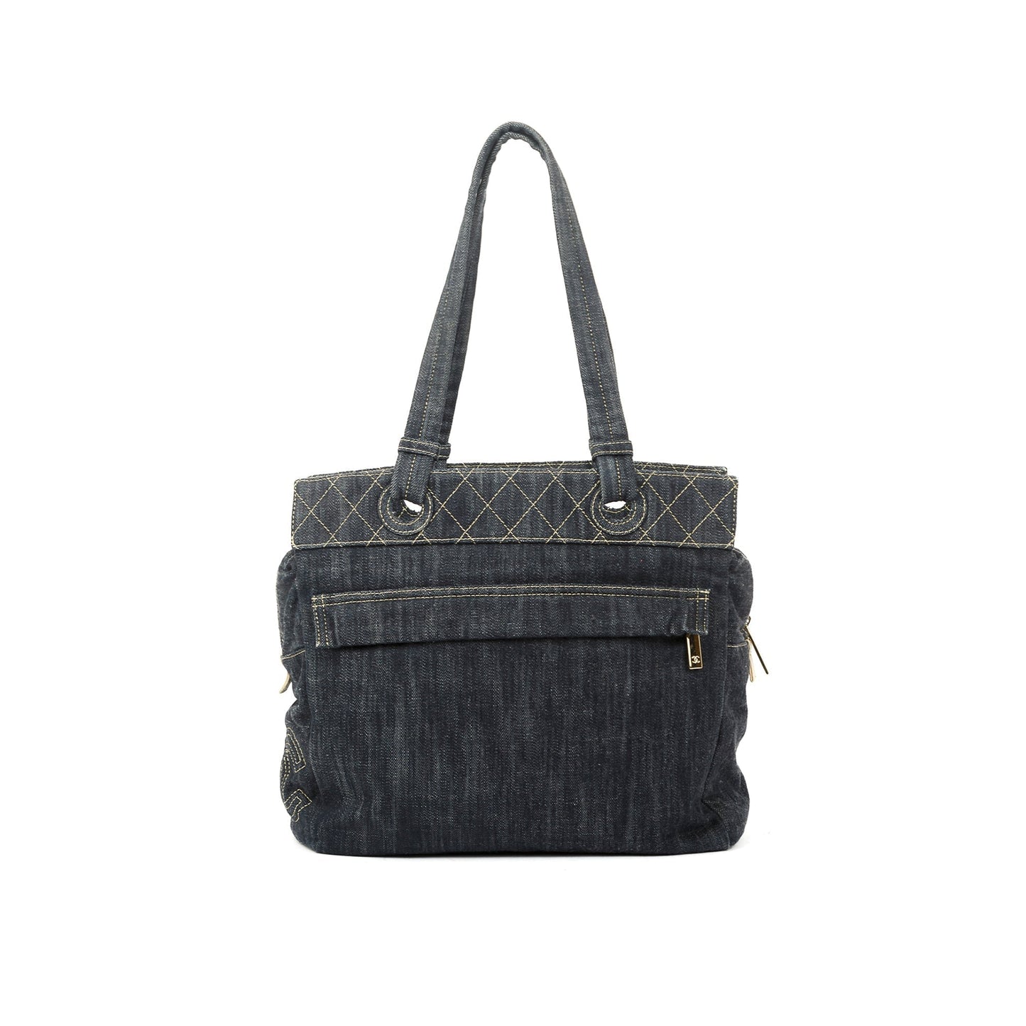 Chanel Denim Front Pocket Travel Bag