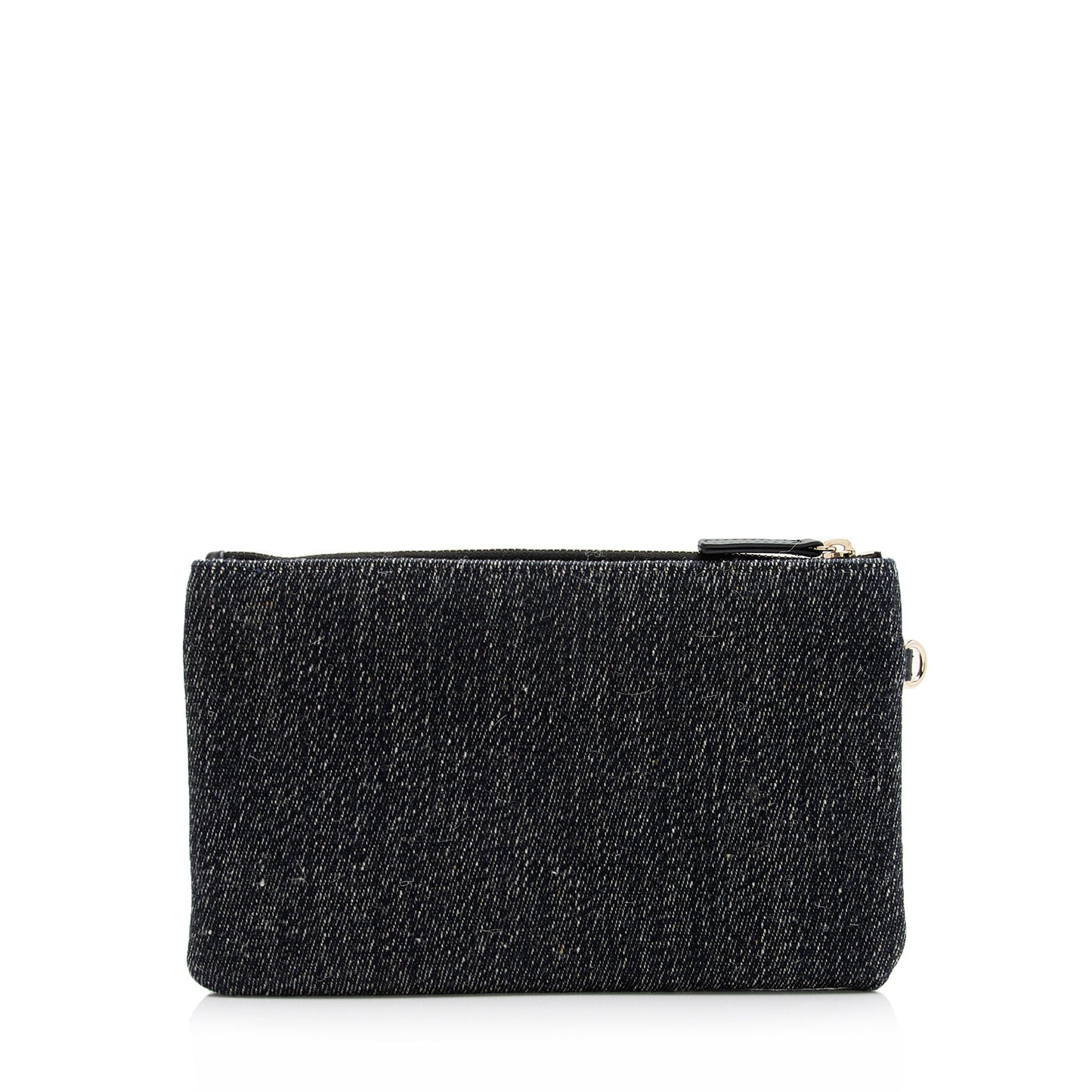Chanel Denim Pochette SHF Clutch Bag