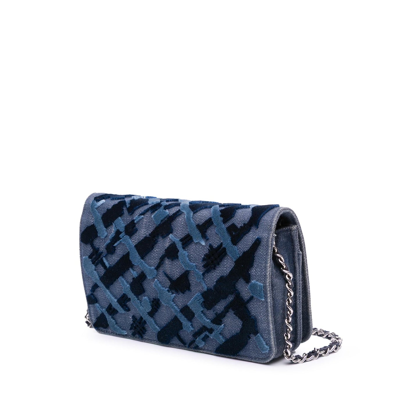Chanel Denim Velvet On Wallet Case