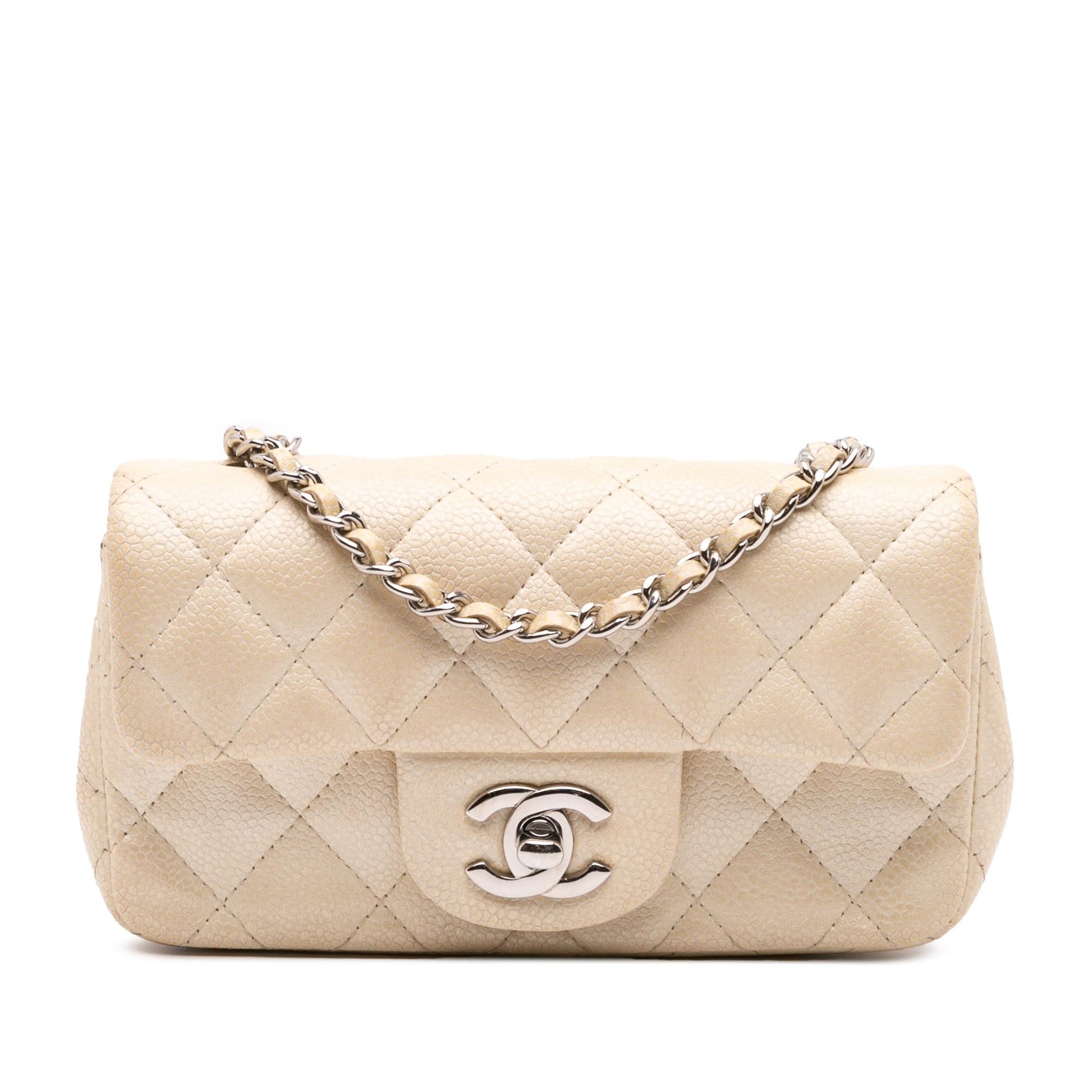 Chanel Extra Rectangular Classic Caviar Single Flap Mini Bag