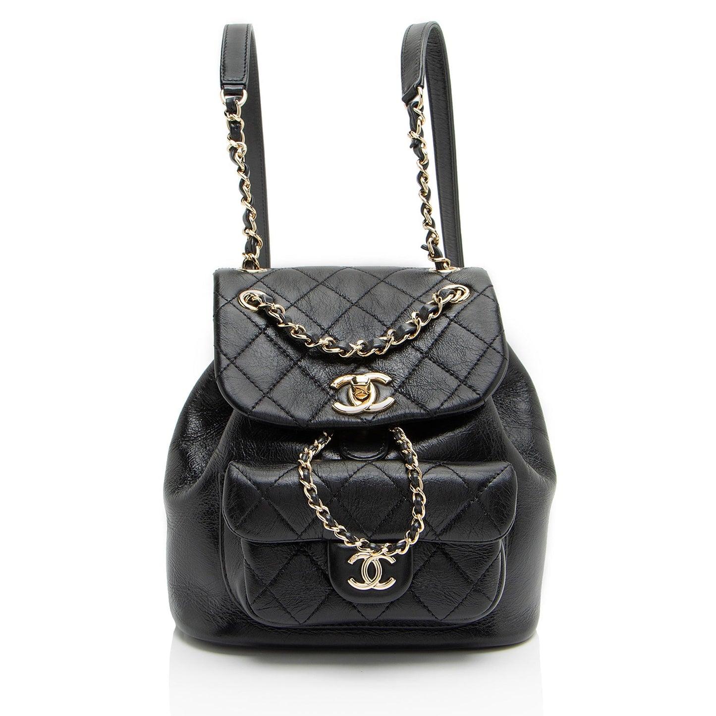 Chanel Glazed Calfskin Duma Backpack Small