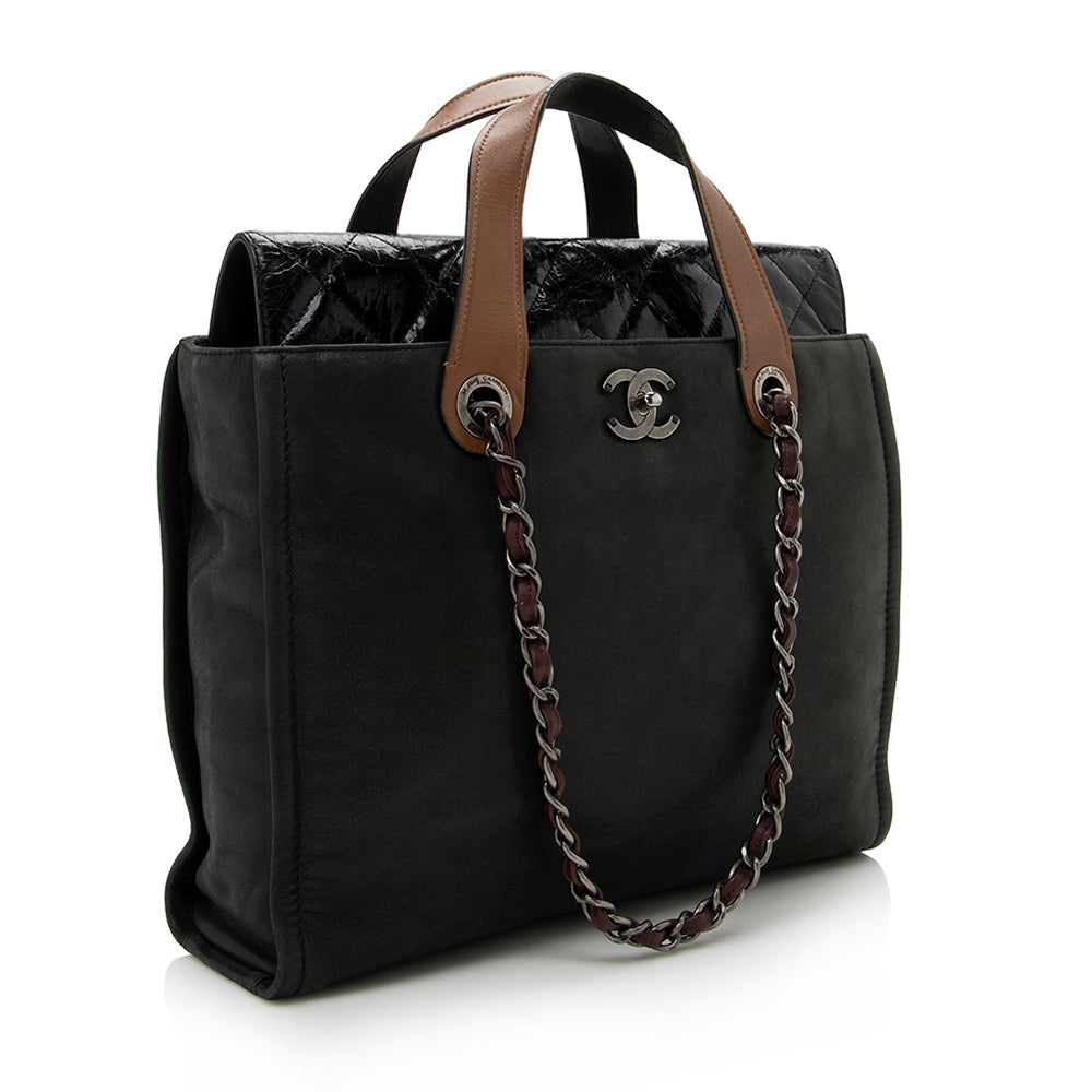 Chanel Glazed Calfskin Portobello SHF Tote Bag