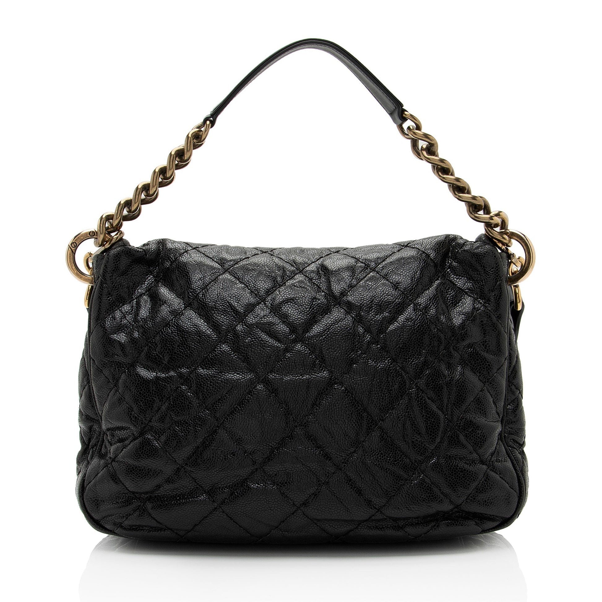 Chanel Glazed Caviar Coco Pleats Messenger SHF-KGhO50 Messenger Bag