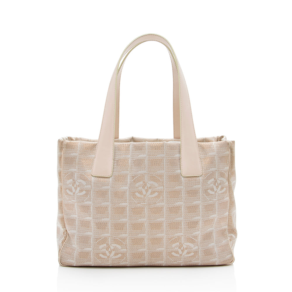 Gucci Chanel Glitter Travel Line Medium Tote (SHF-16771) Denim Nylon Jewelry