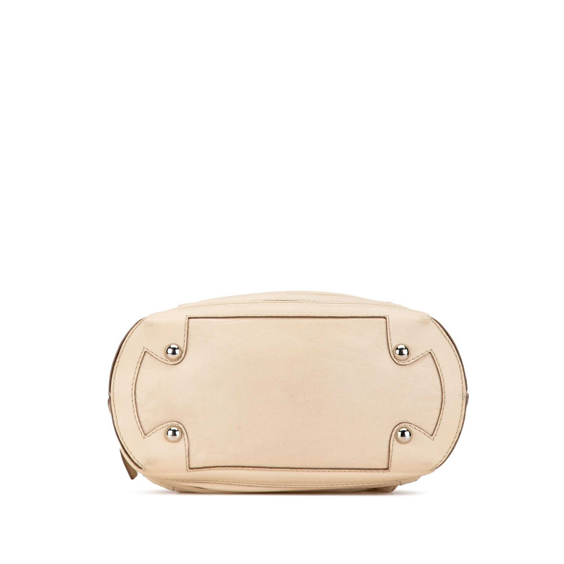 Chanel Goatskin Square Stitch Essential Bowler Handbag Bowler 1