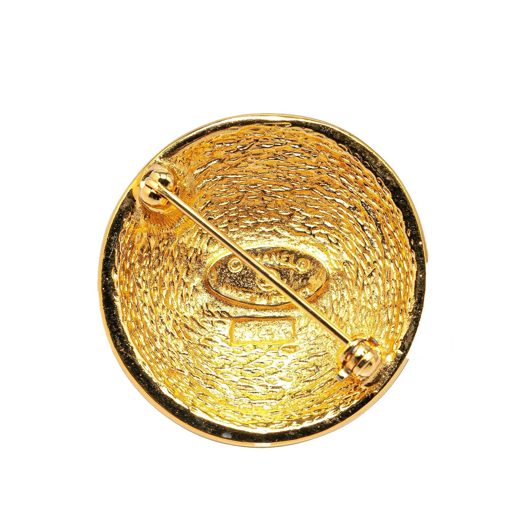 Chanel Plated CC Quilted Brooch SHG-YLtXGY Gold Handbag