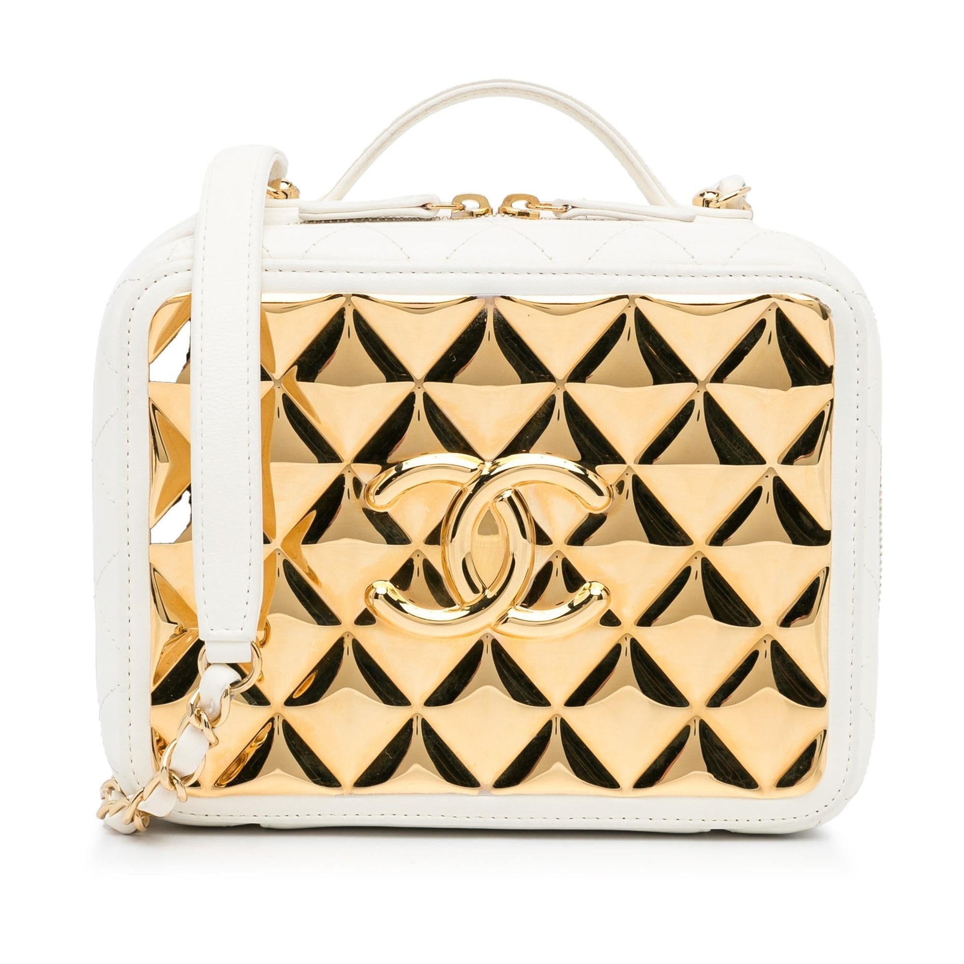 Chanel Golden Plate Vanity Handbag