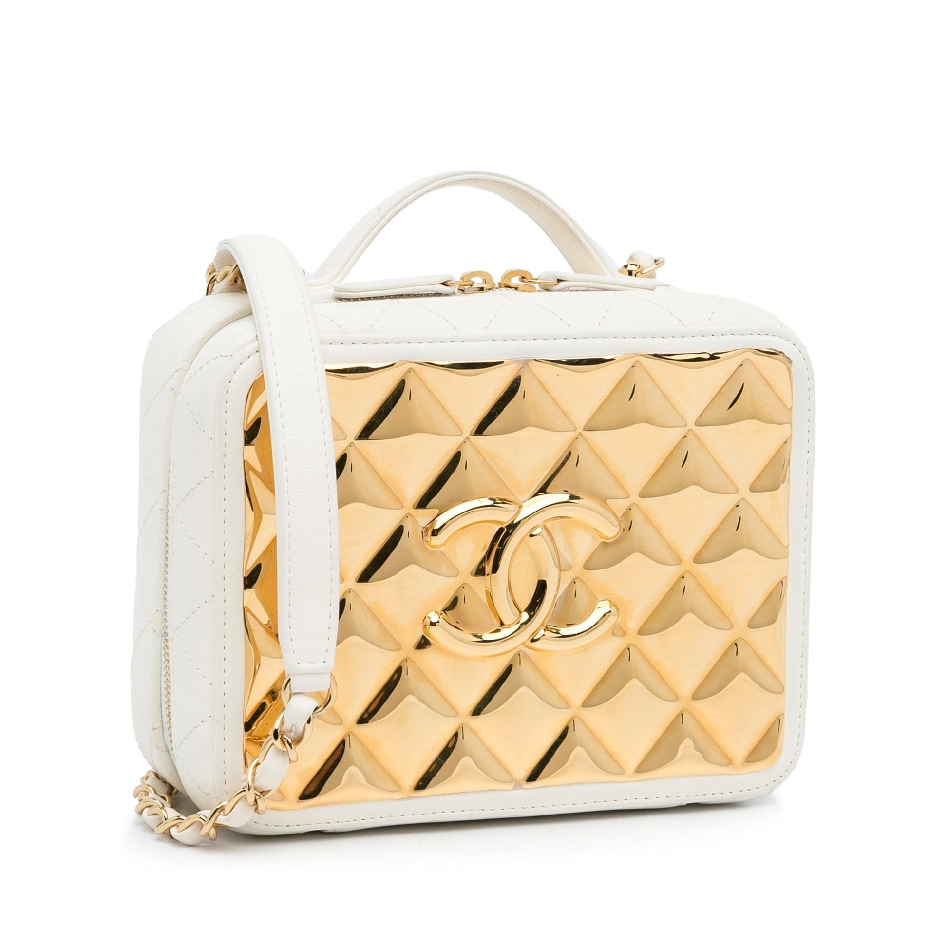 Chanel Golden Plate Vanity Handbag