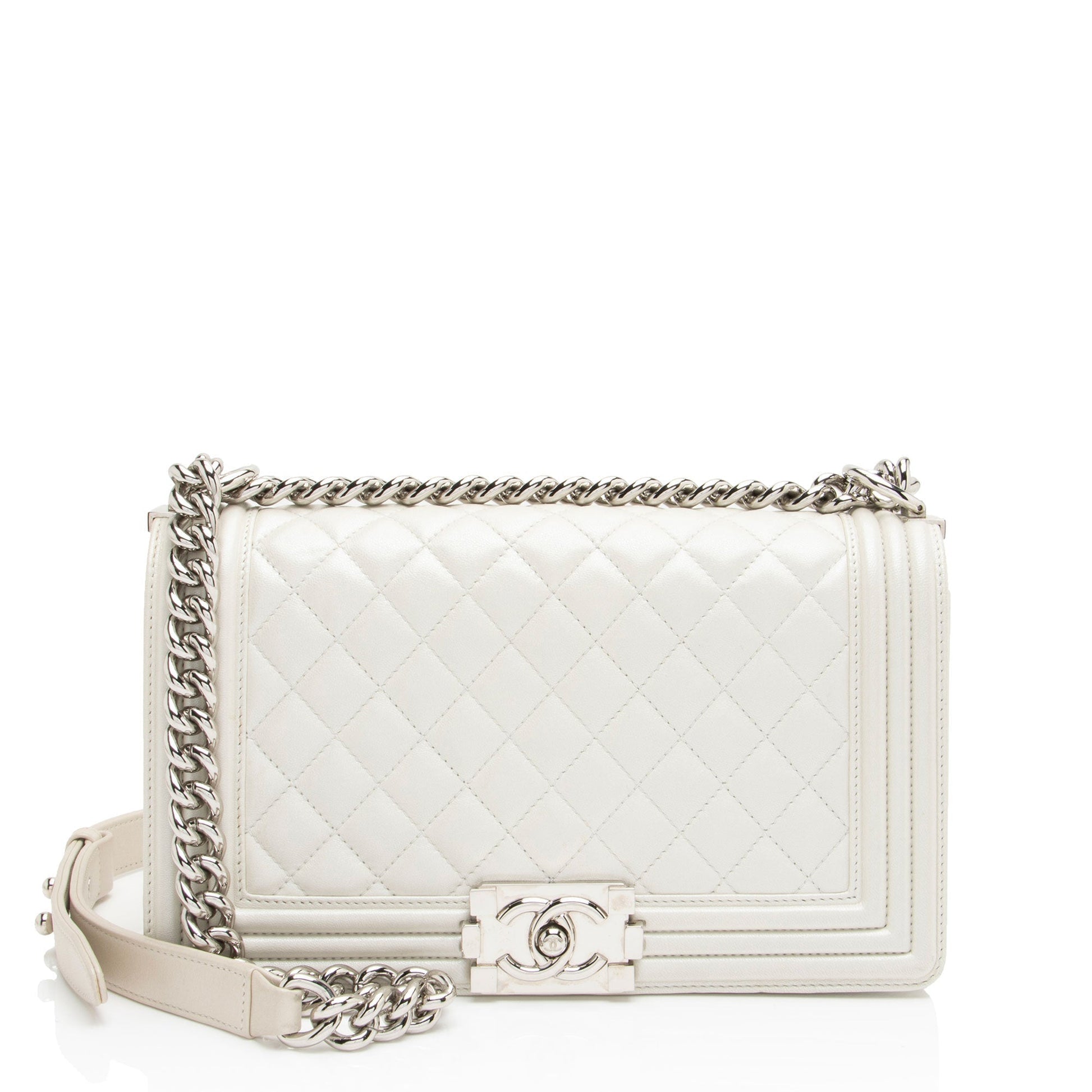 Chanel Iridescent Calfskin Old Boy Handbag