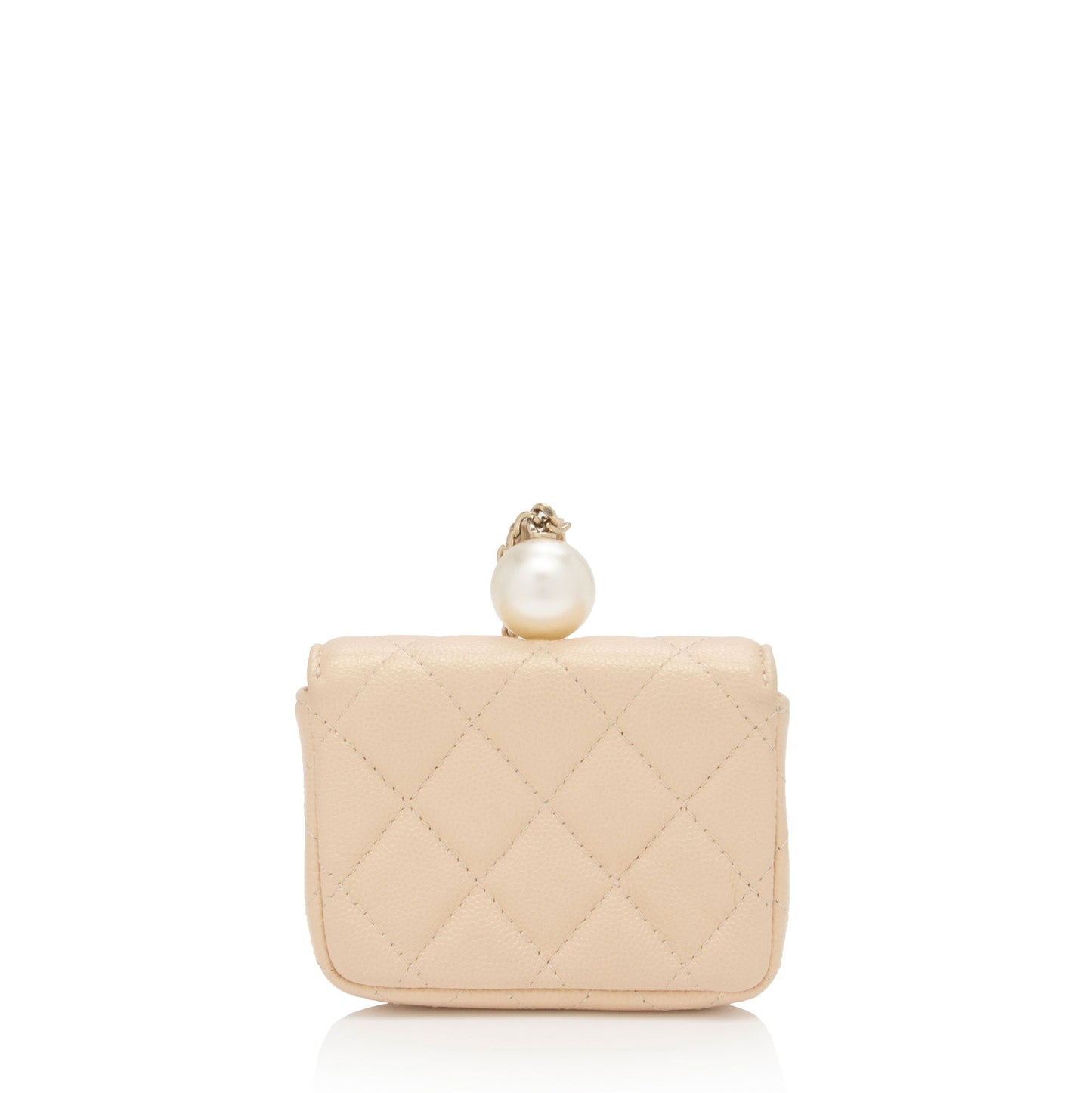 Chanel Iridescent Caviar Pearl On Top Leather Crossbody Bag