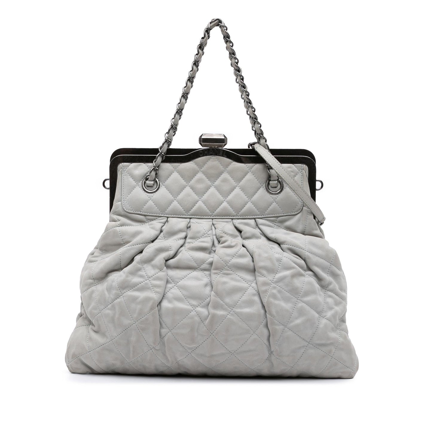 Chanel Iridescent Quilted Calfskin Chic Frame Satchel Bag