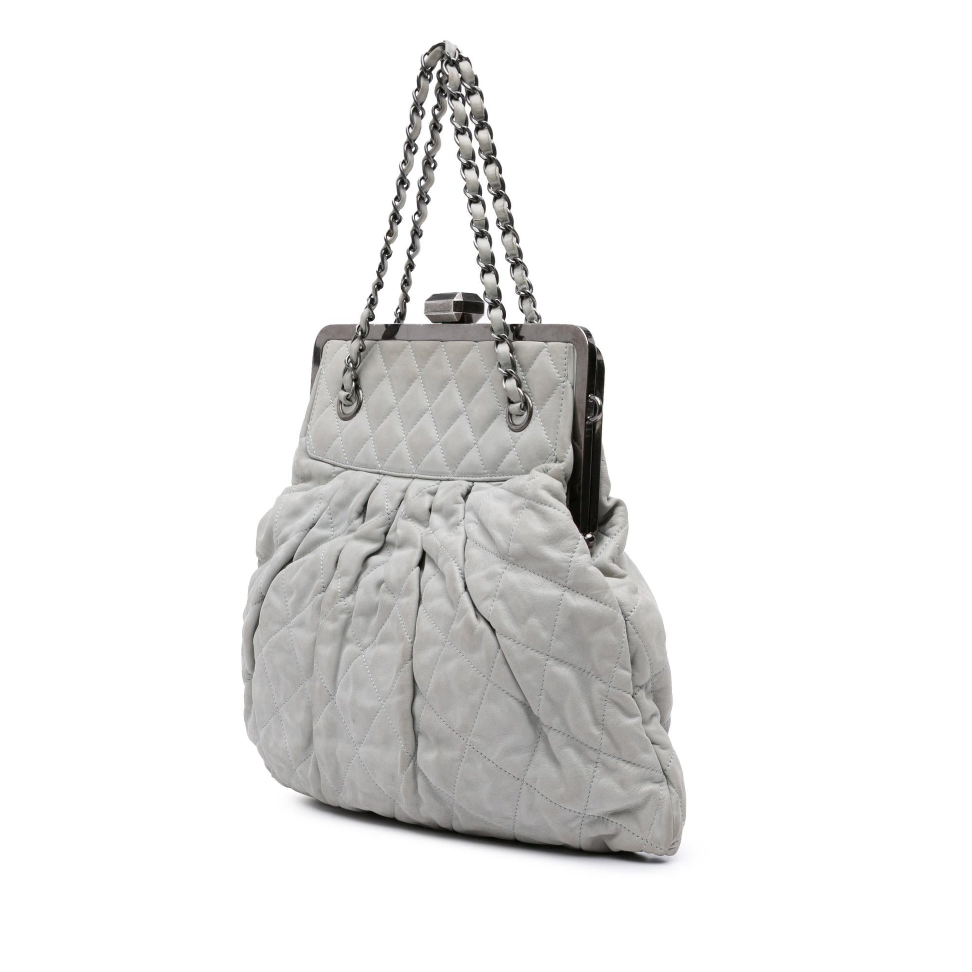 Chanel Iridescent Quilted Calfskin Chic Frame Satchel Bag