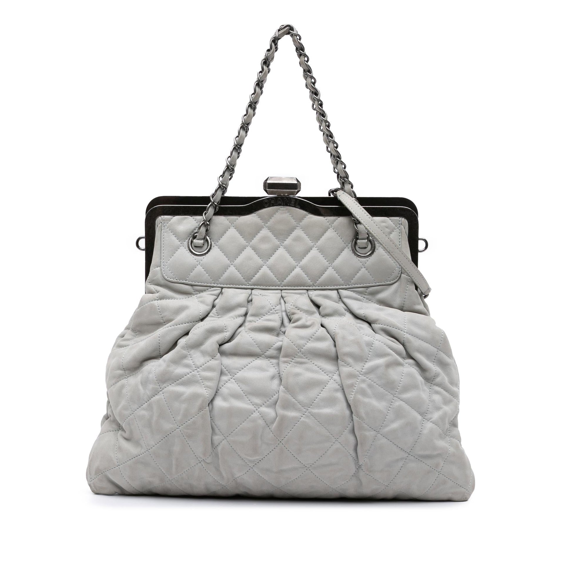 Chanel Iridescent Quilted Calfskin Chic Frame Satchel Bag Satchel 1