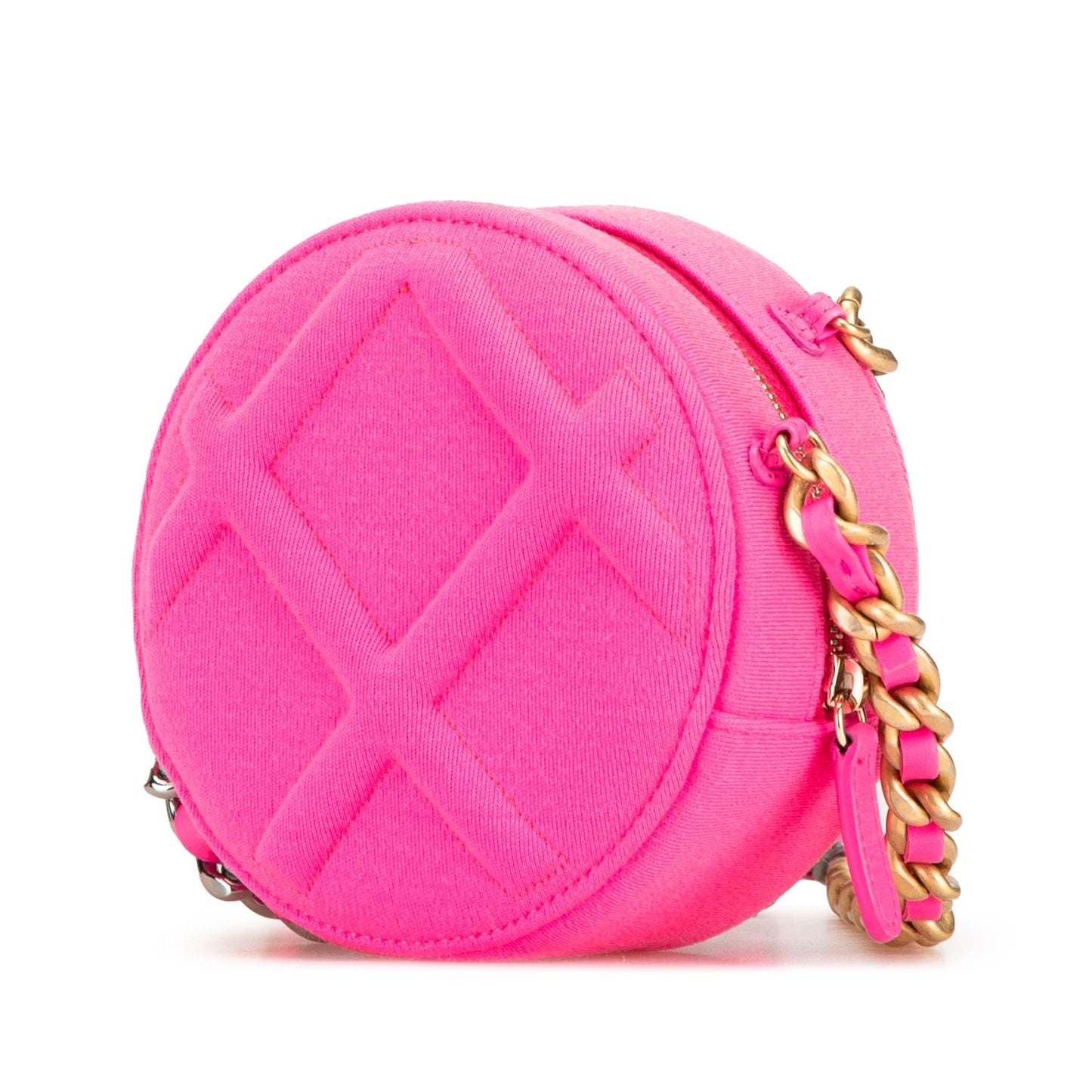 Chanel Jersey 19 Round on Clutch Bag Chain 1